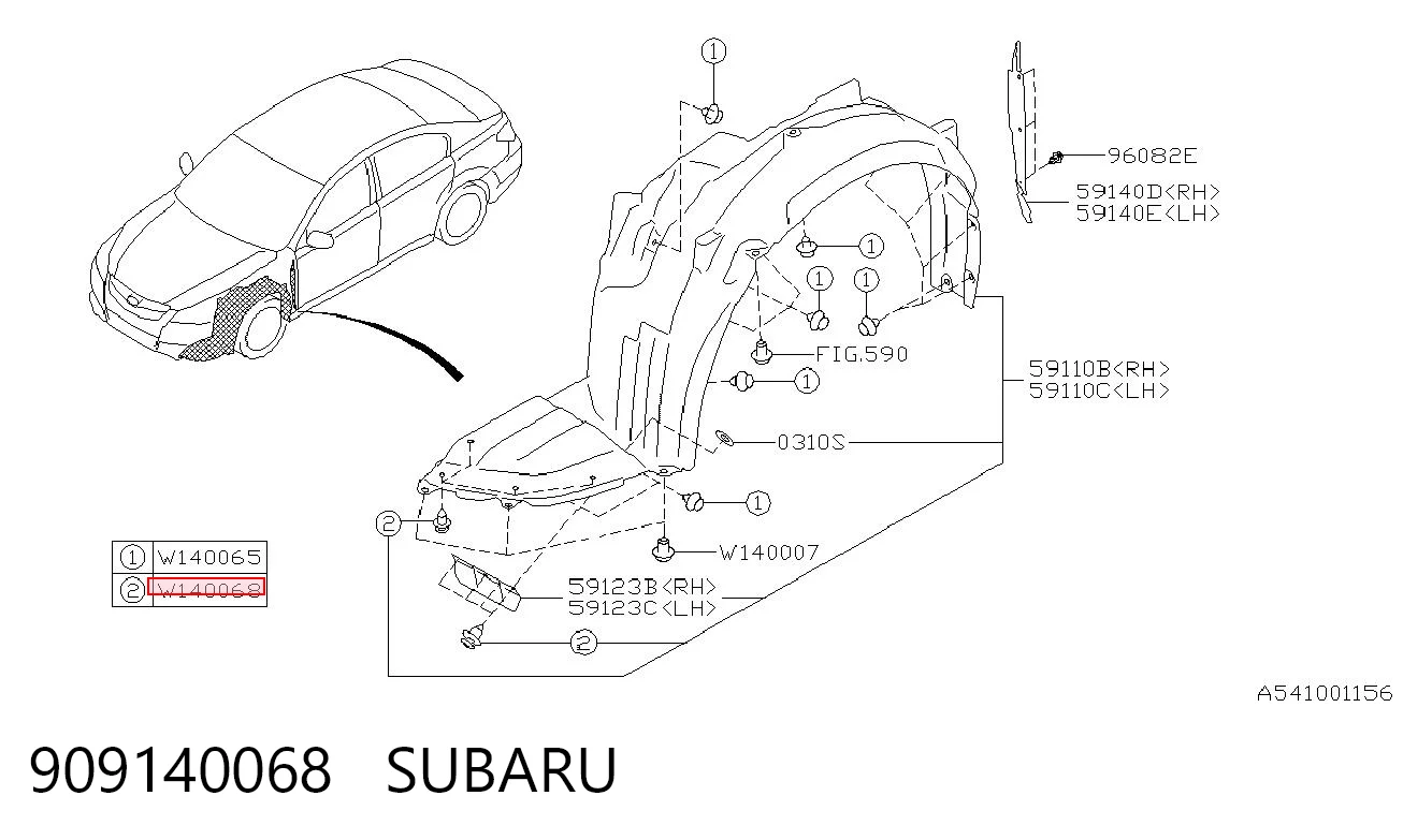 909140068 Subaru 