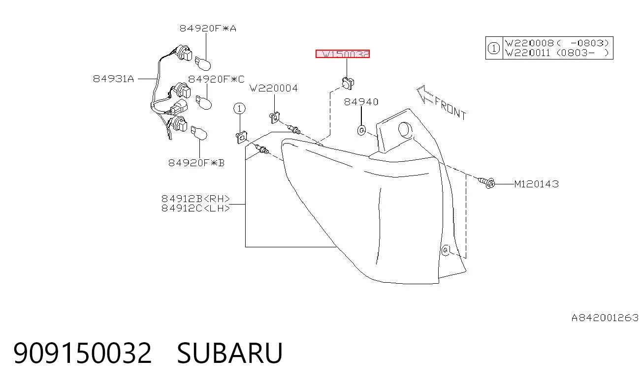 909150032 Subaru 