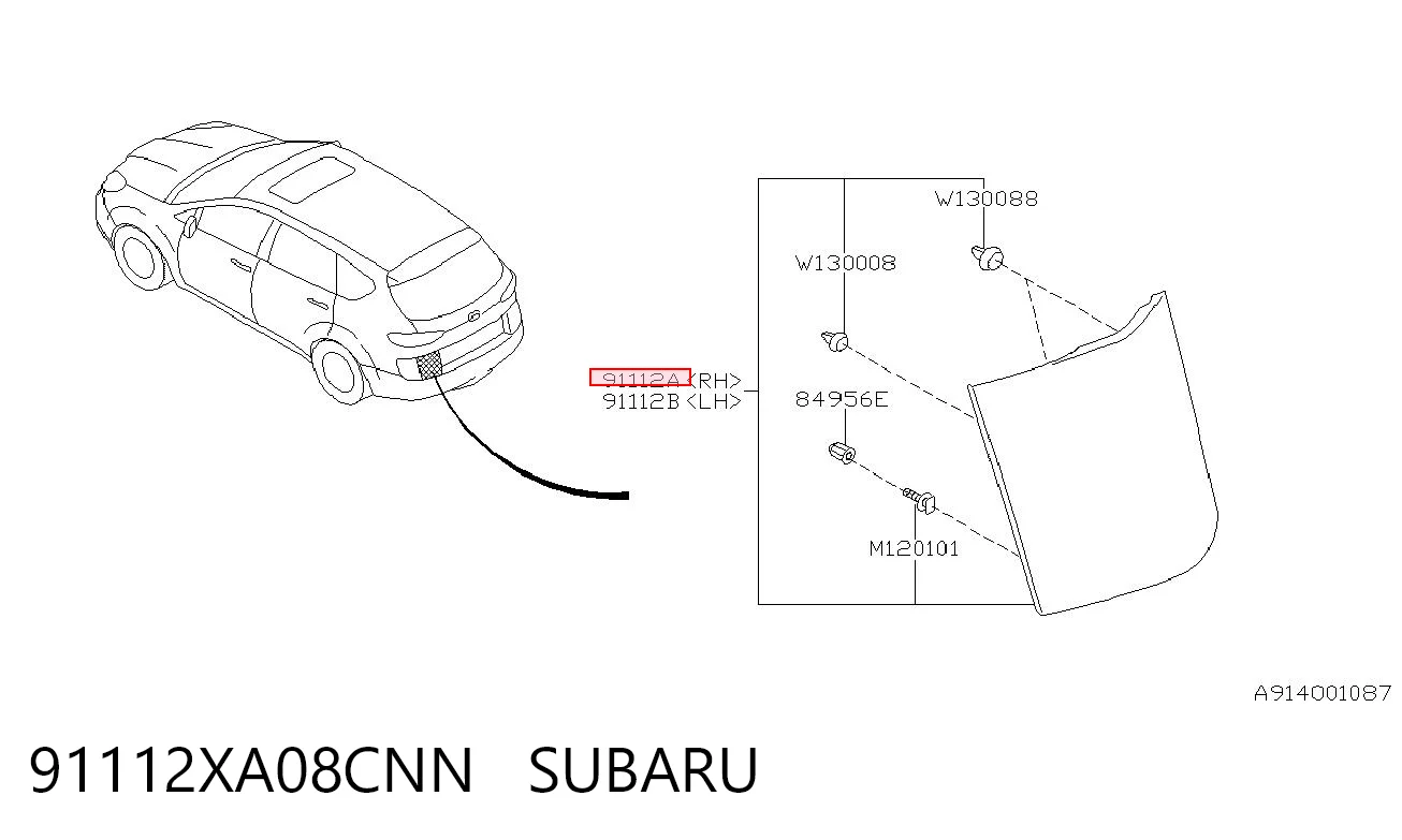 91112XA08CNN Subaru 