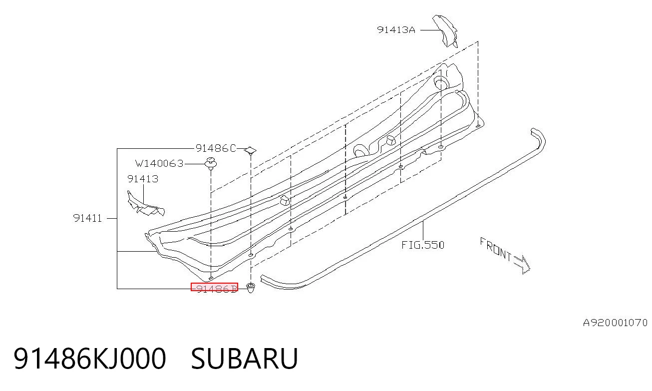 91486KJ000 Subaru 