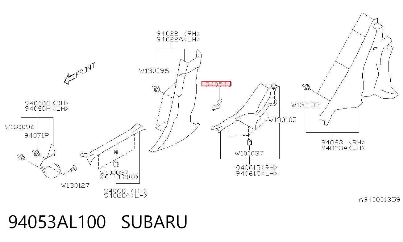 94053AL100 Subaru 