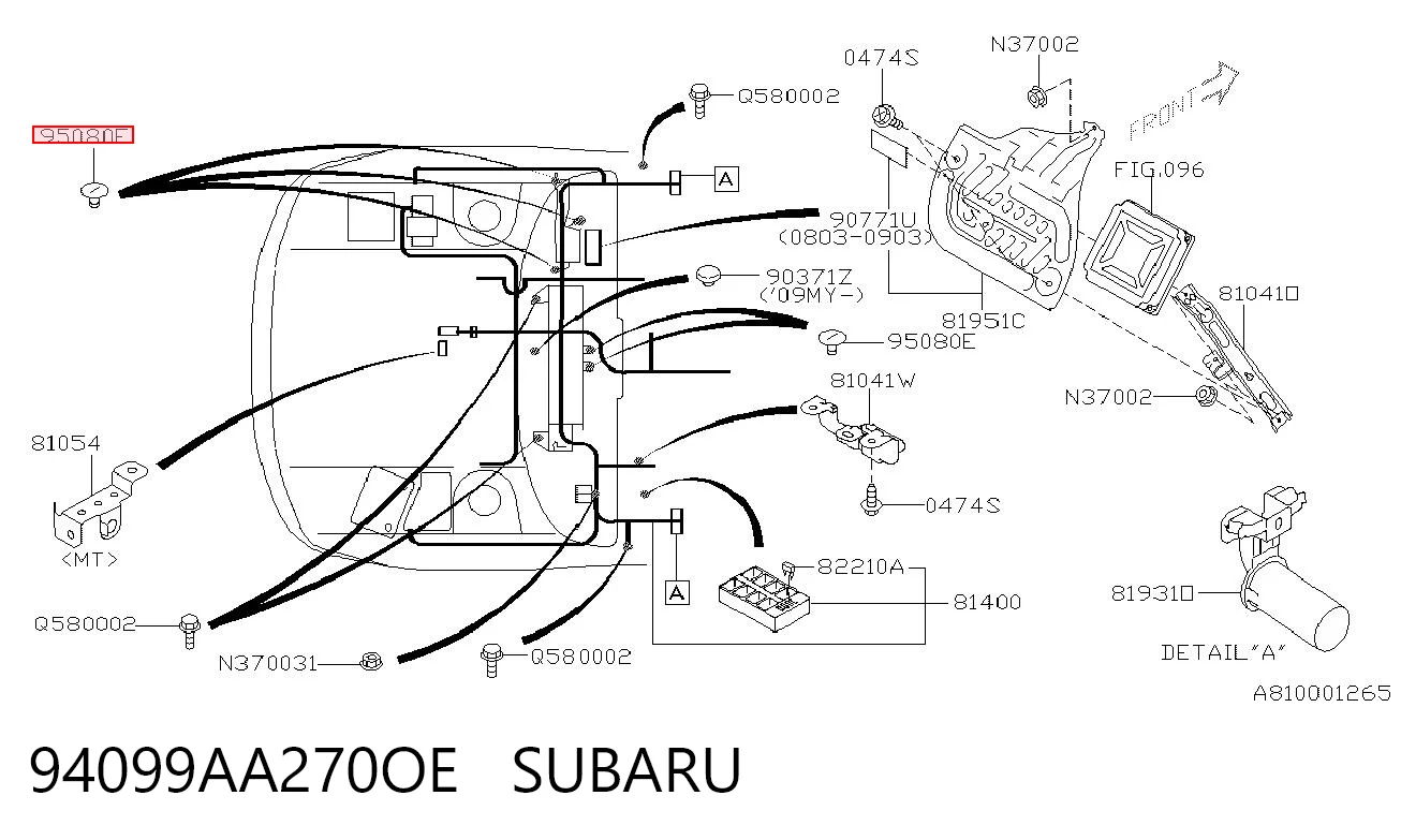 94099AA270OE Subaru 