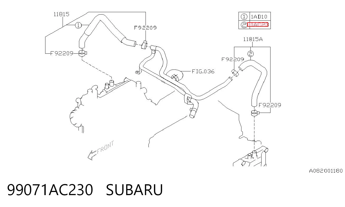 99071AC230 Subaru 
