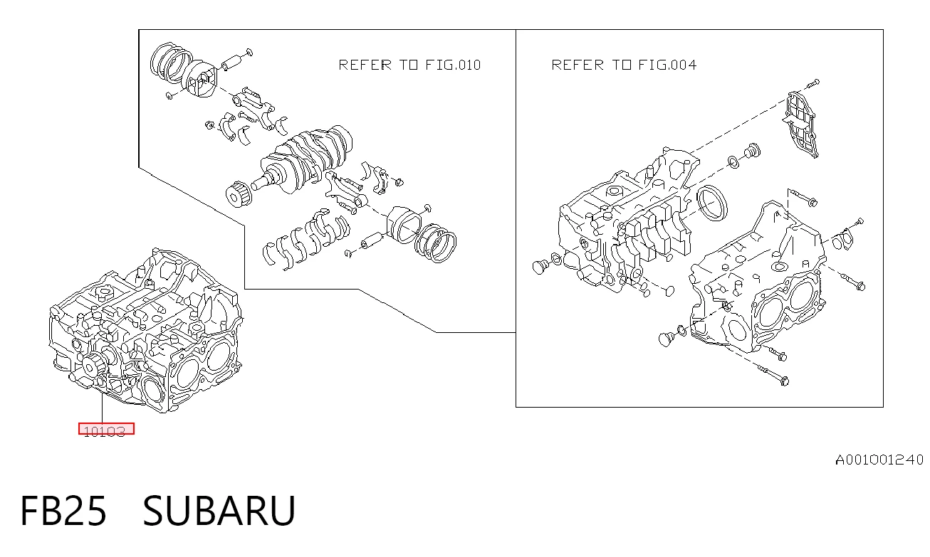 FB25 Subaru Мотор в сборе