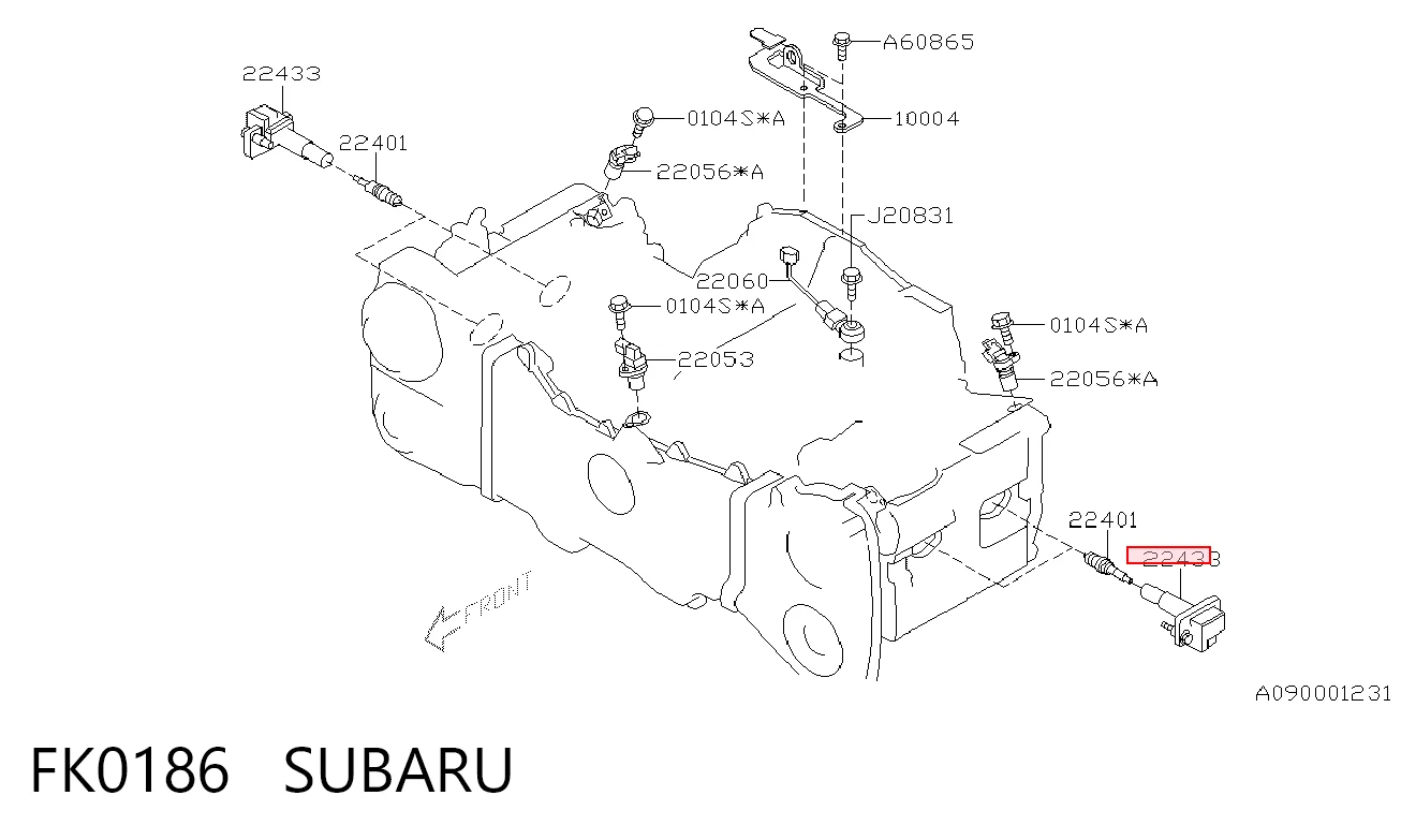 FK0186 Subaru Катушка зажигания