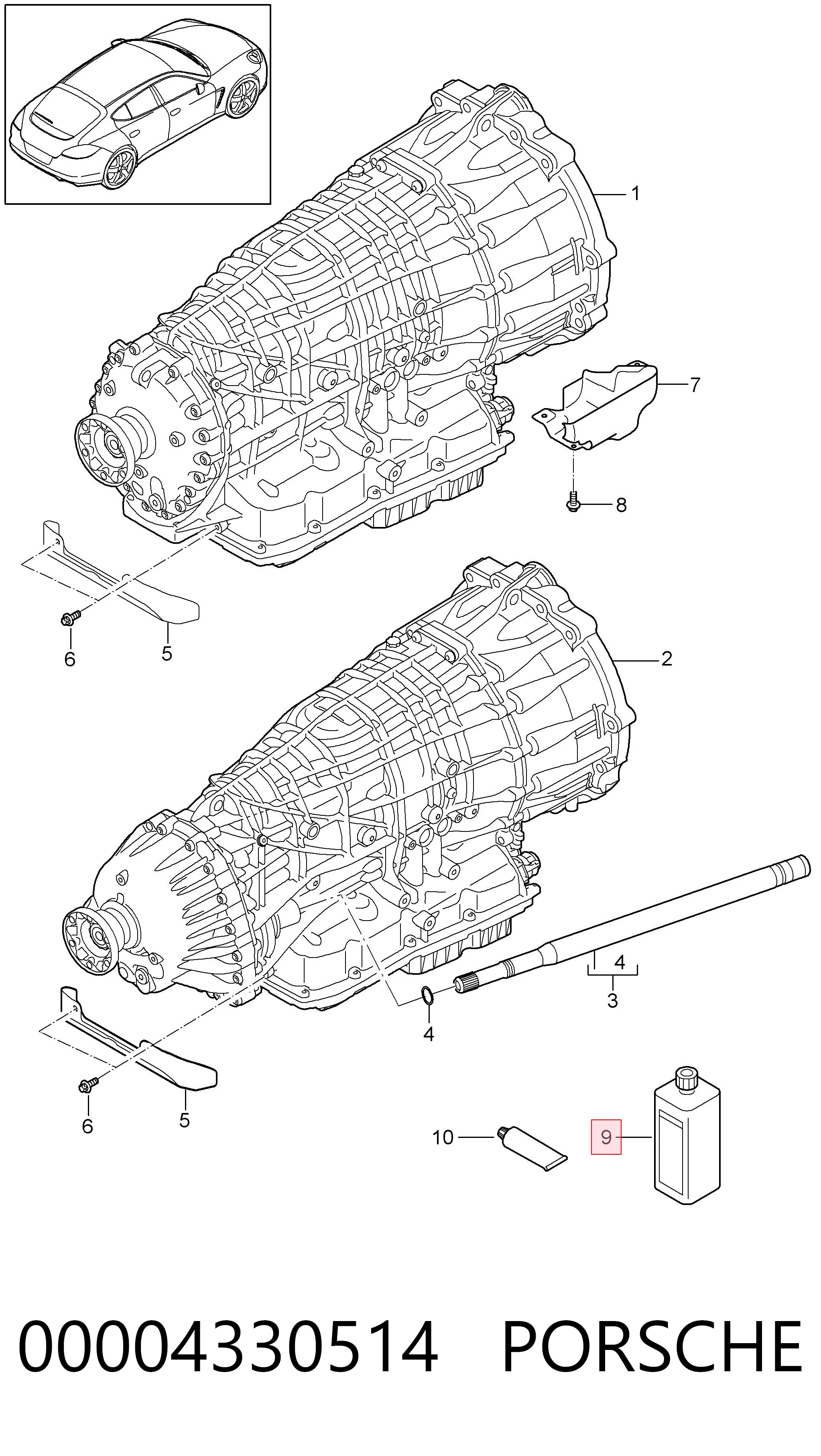 Трансмиссионное масло A002989040309 Mercedes