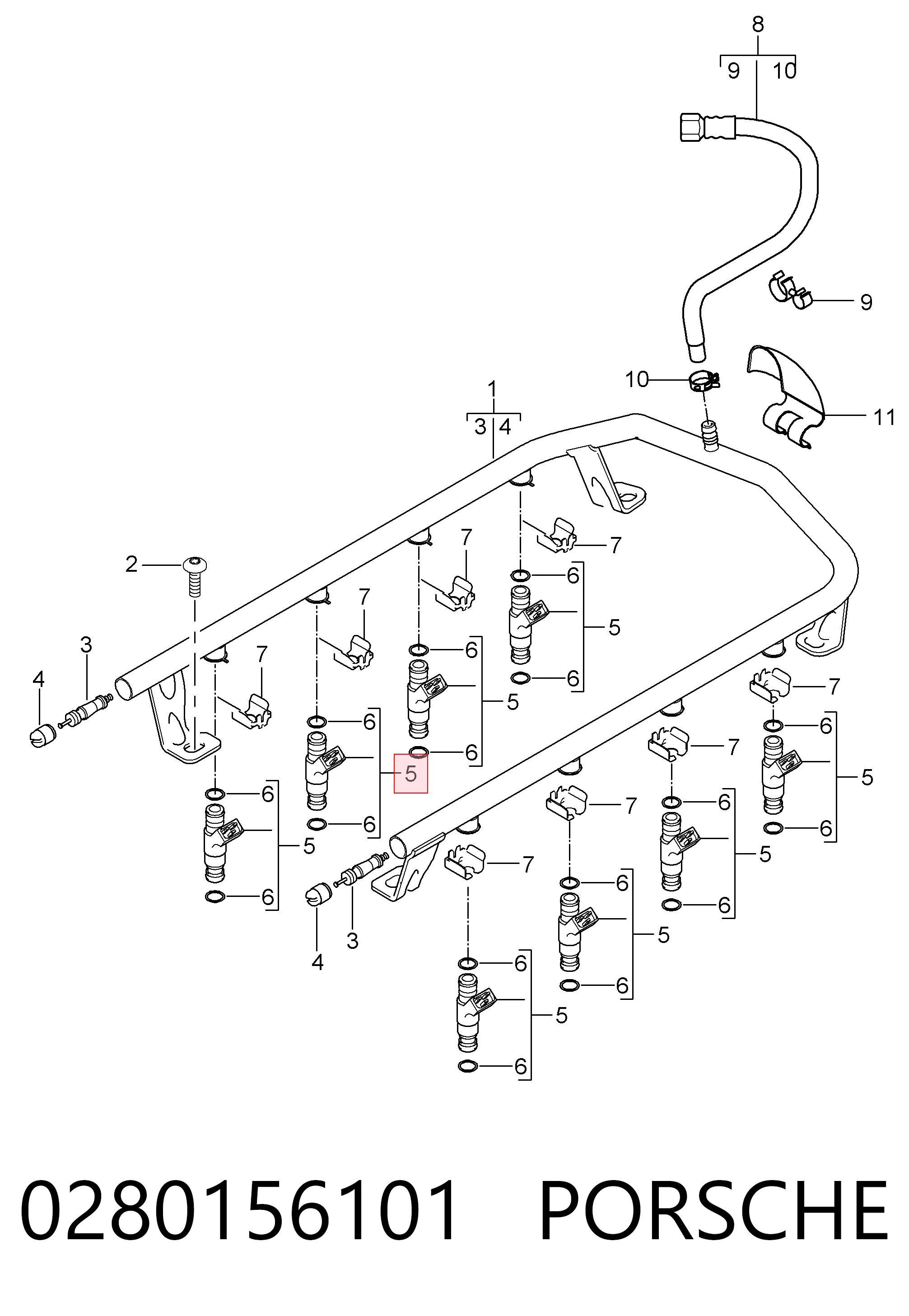FJ870 Standard Топливные форсунки