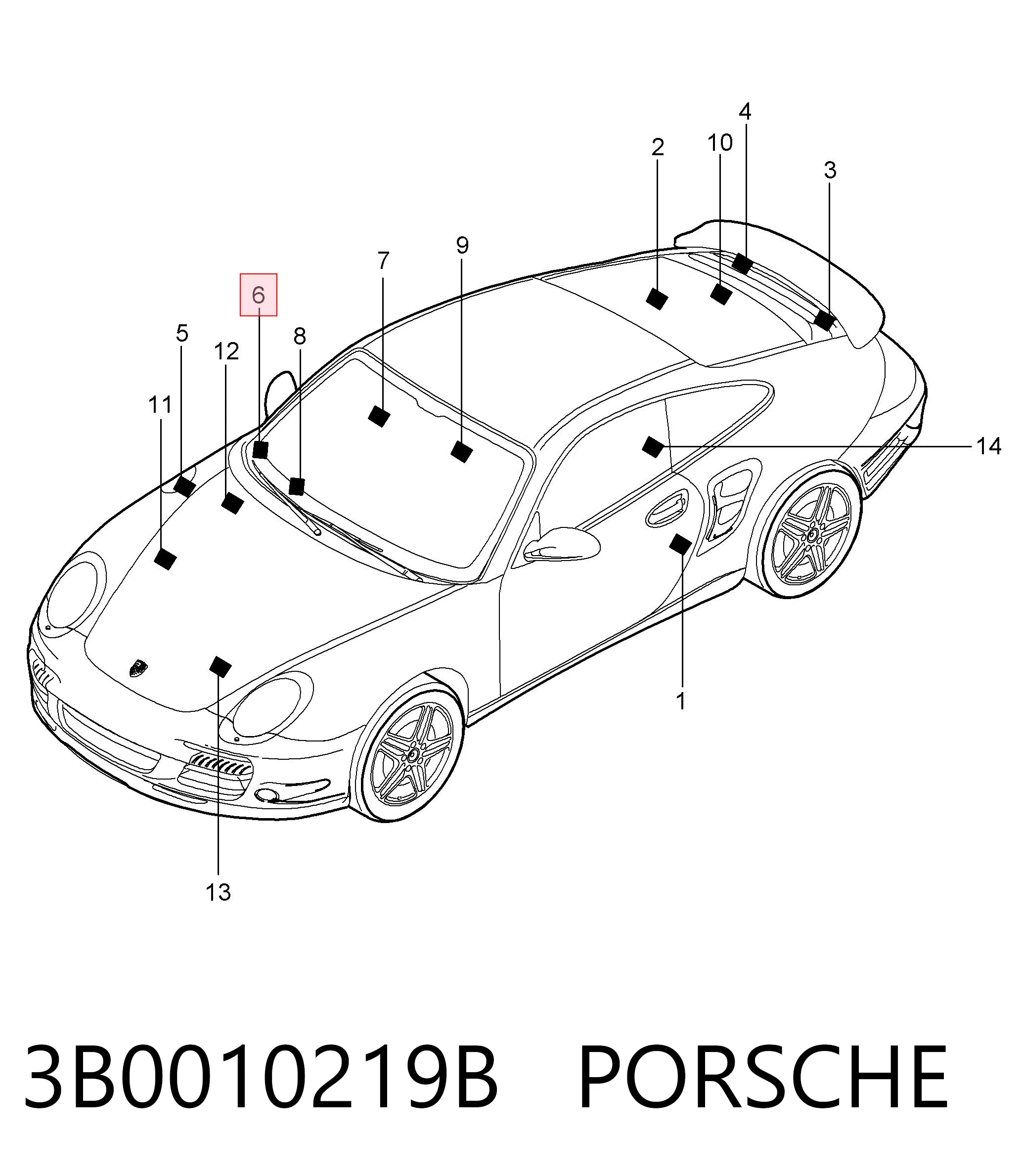 3B0010219B Porsche