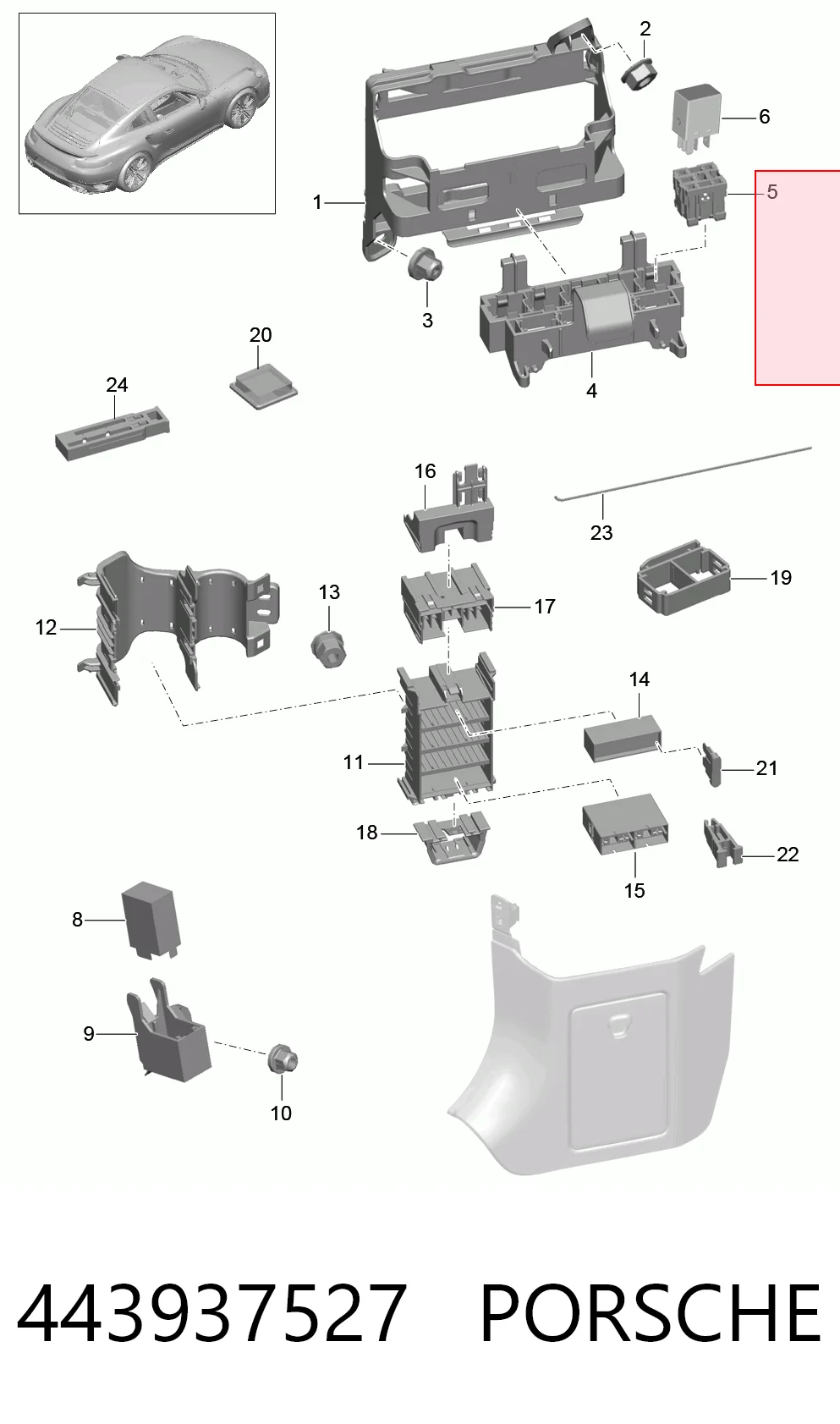 Коробка предохранителей Audi A6 C5 седан (4B2, 4B4) (1997 - 2005) цена, от 1.69 USD