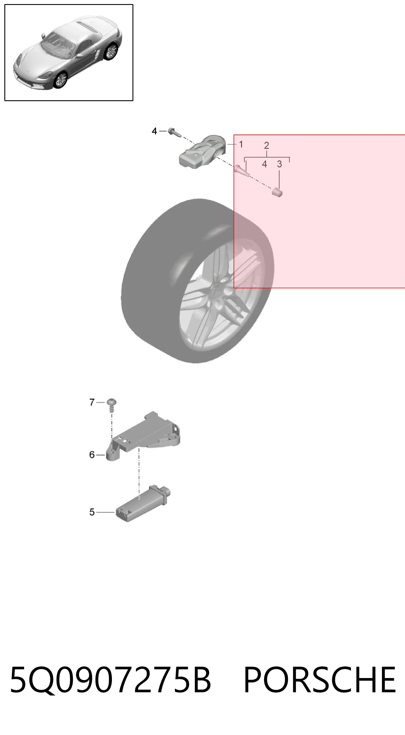 5Q0907275B Porsche Манометр воздушный