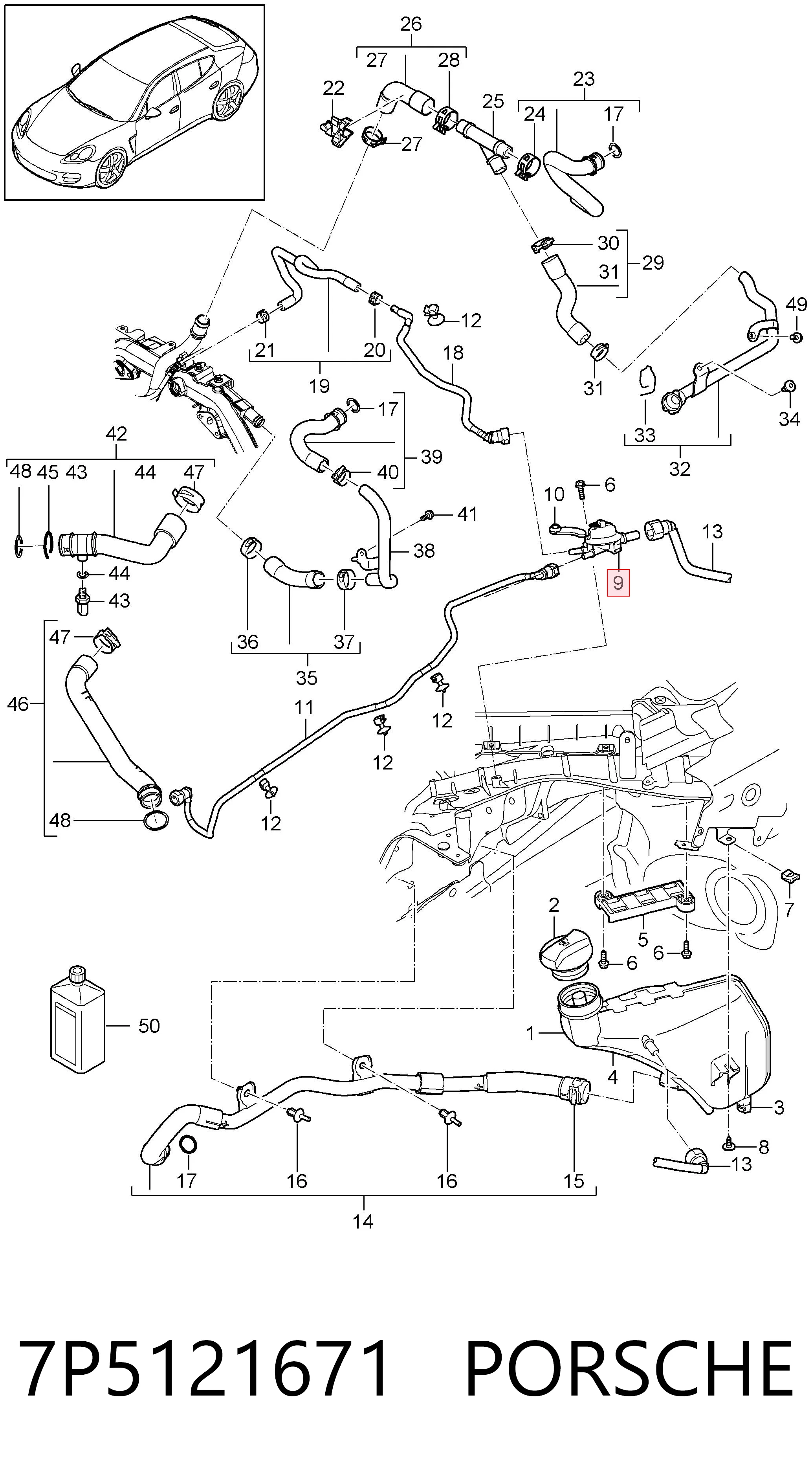 7P5121671 Porsche 