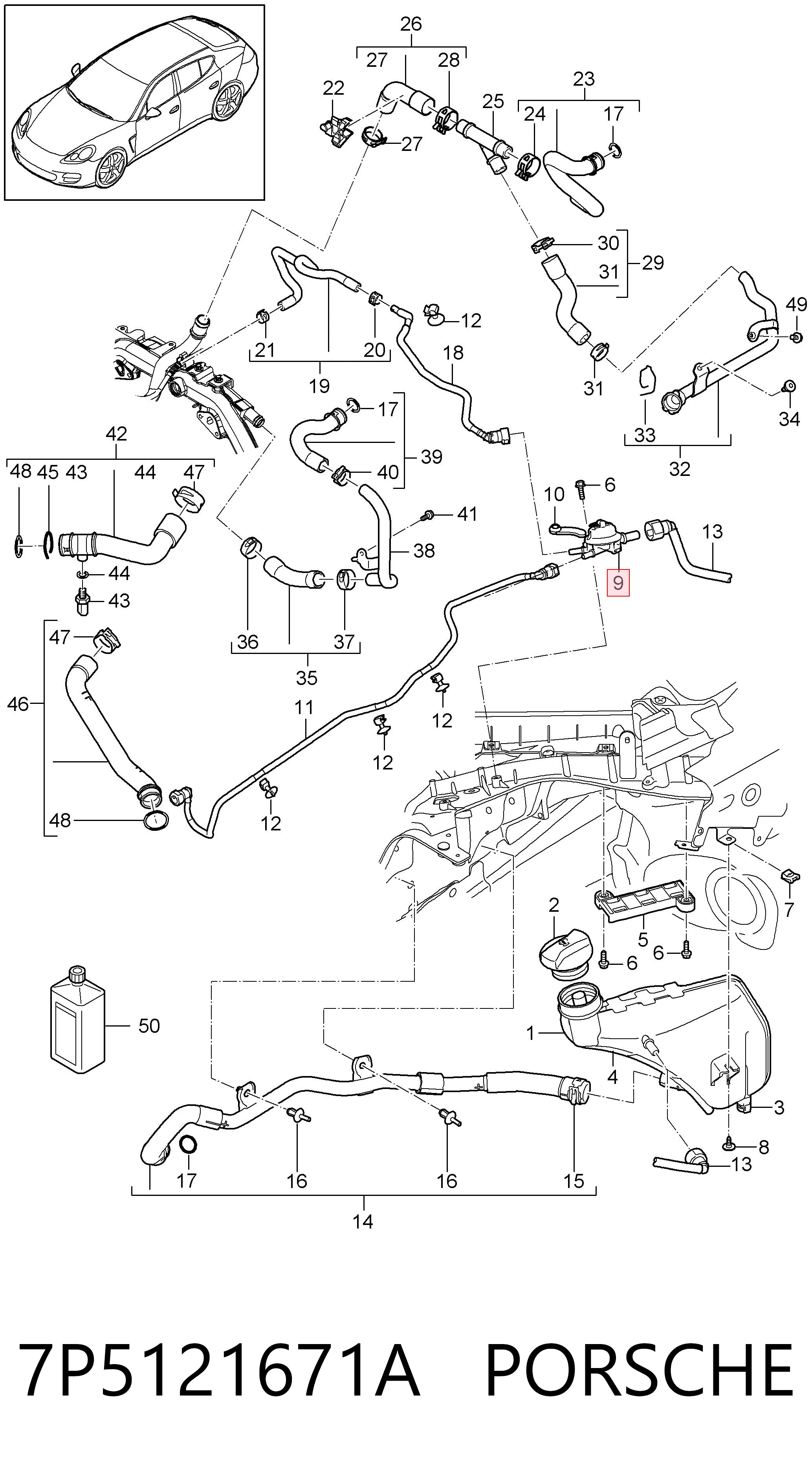7P5121671A Porsche 
