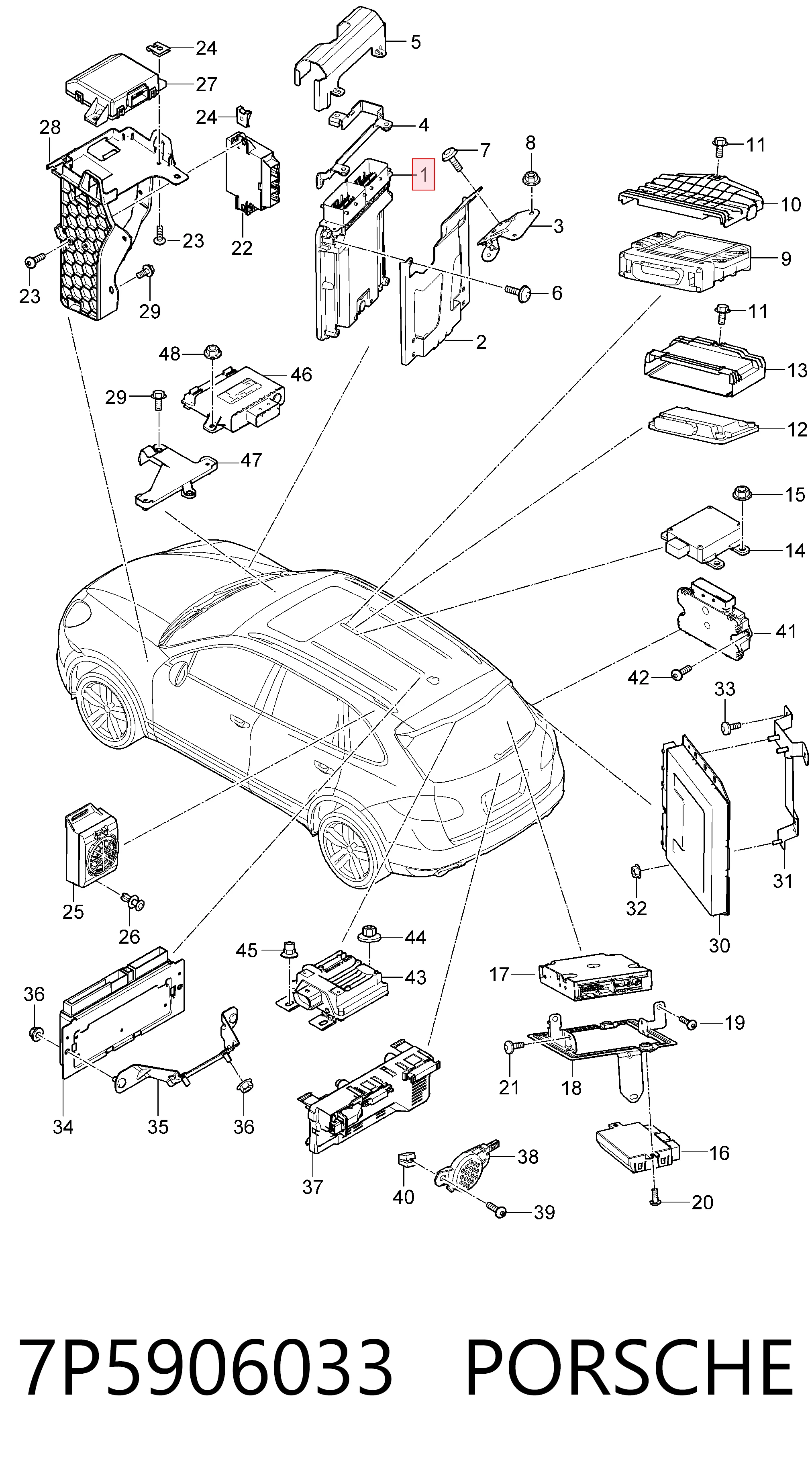 7P5906033 Porsche 