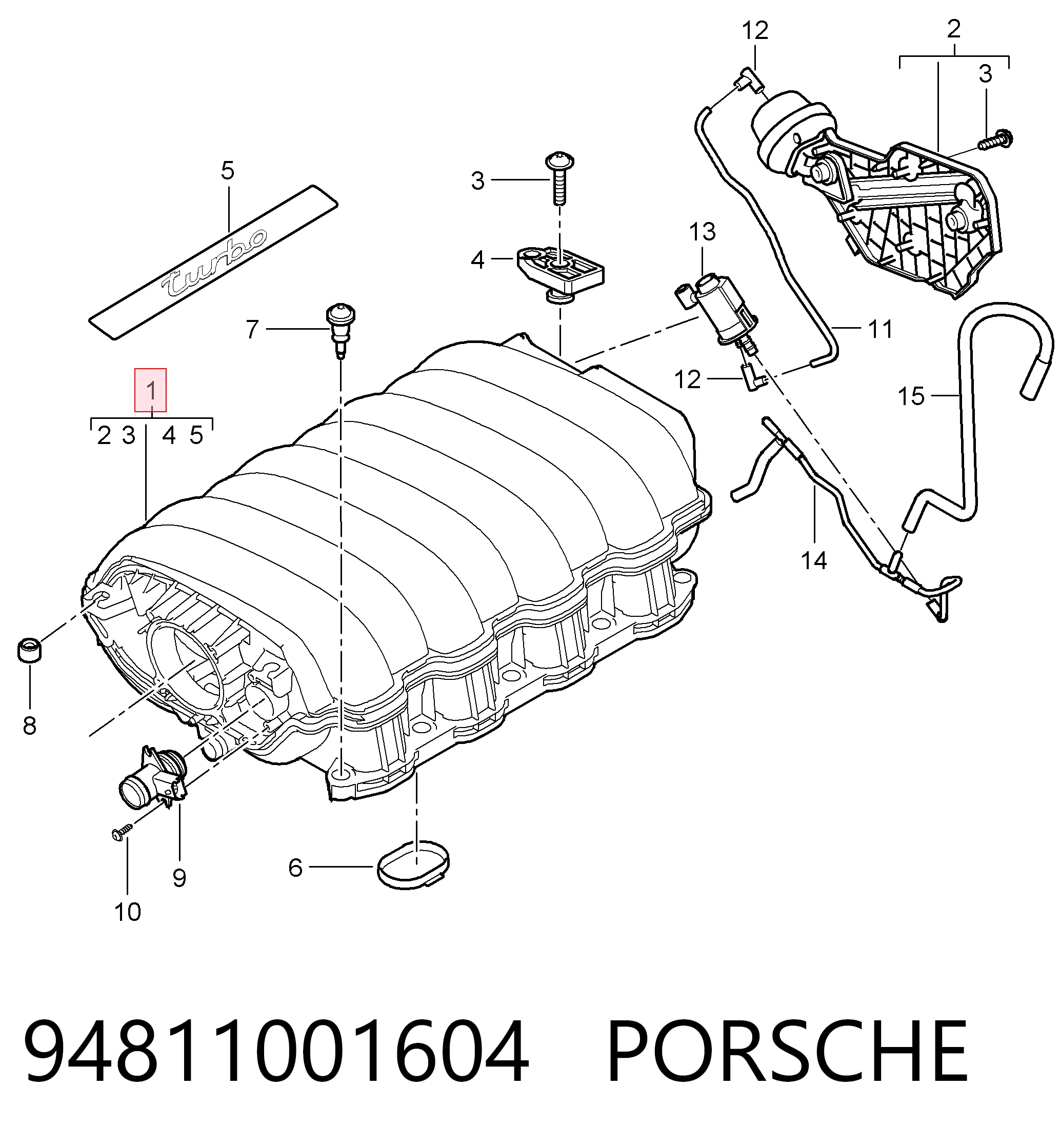 Коллектор впускной VAG 94811001602 цена, от 104.33 USD
