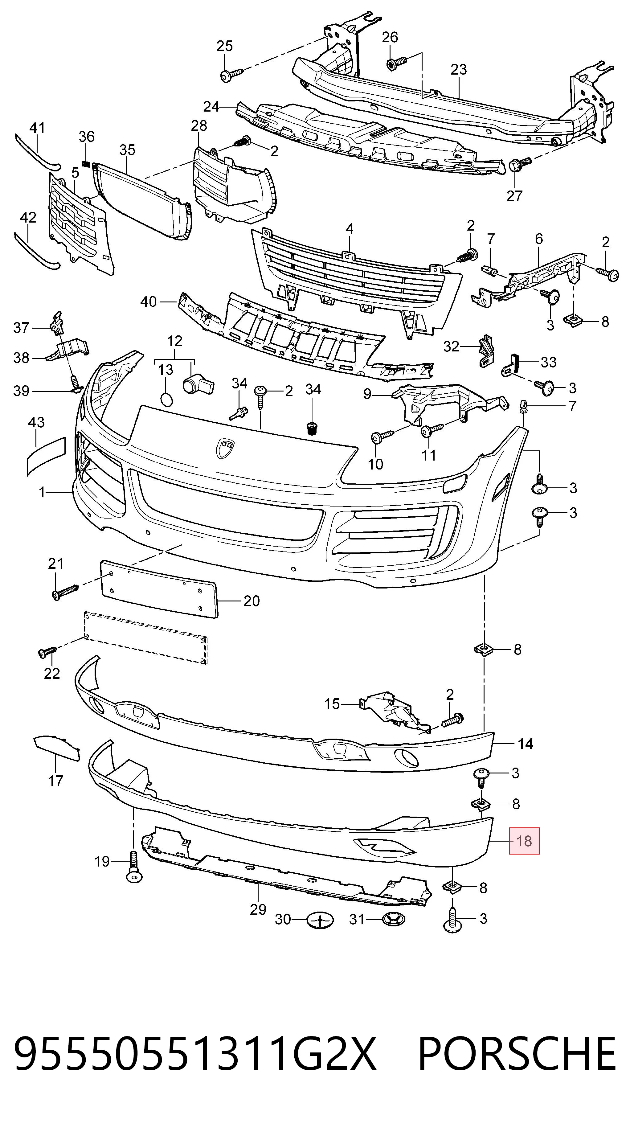 95550551311G2X Porsche
