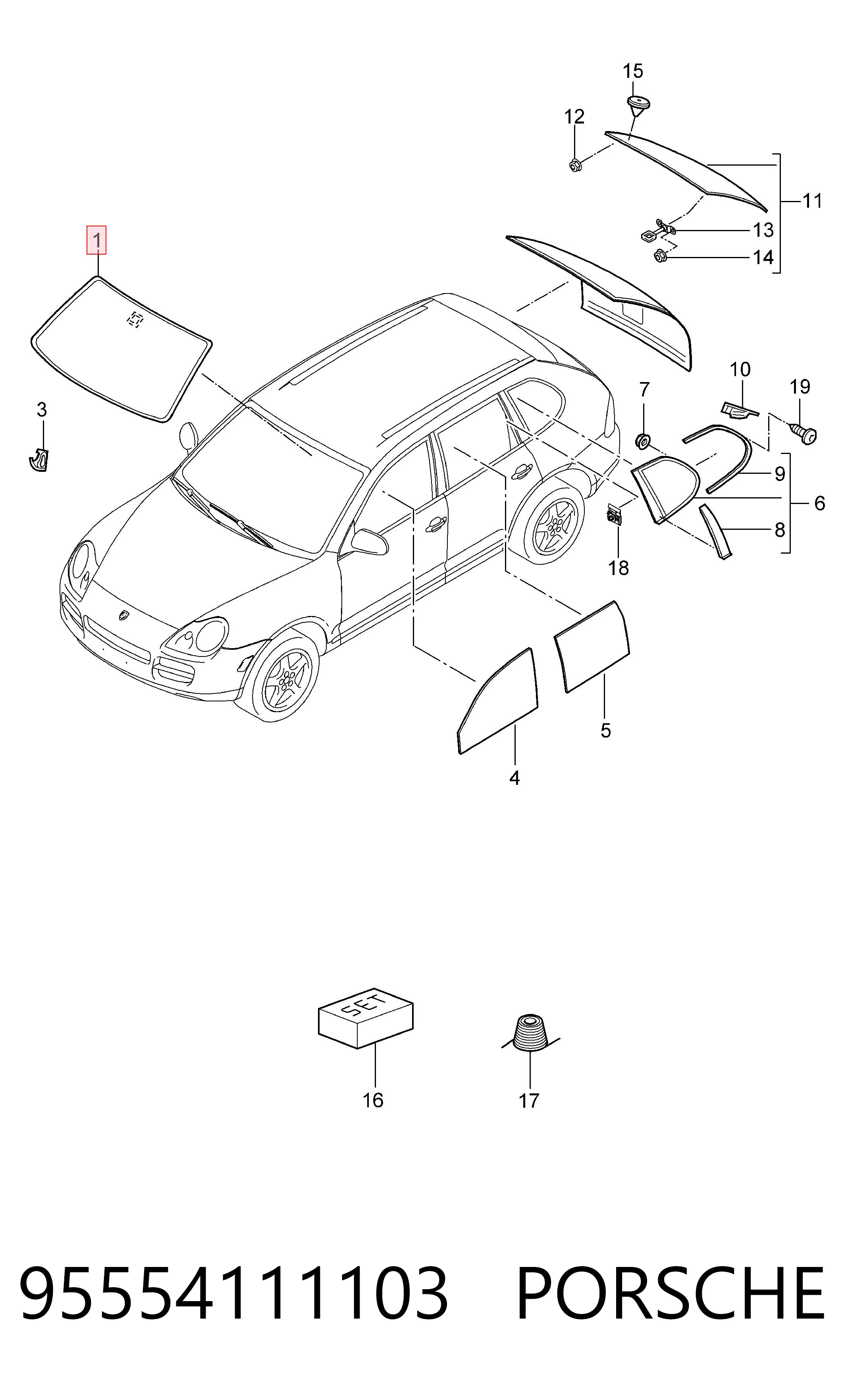 ST406287 Nordglass Автостекло