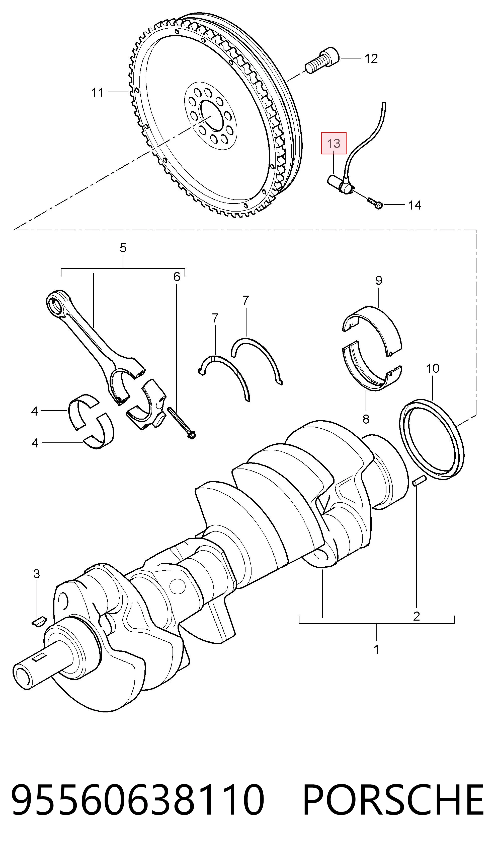 95560638110 Porsche ДПКВ