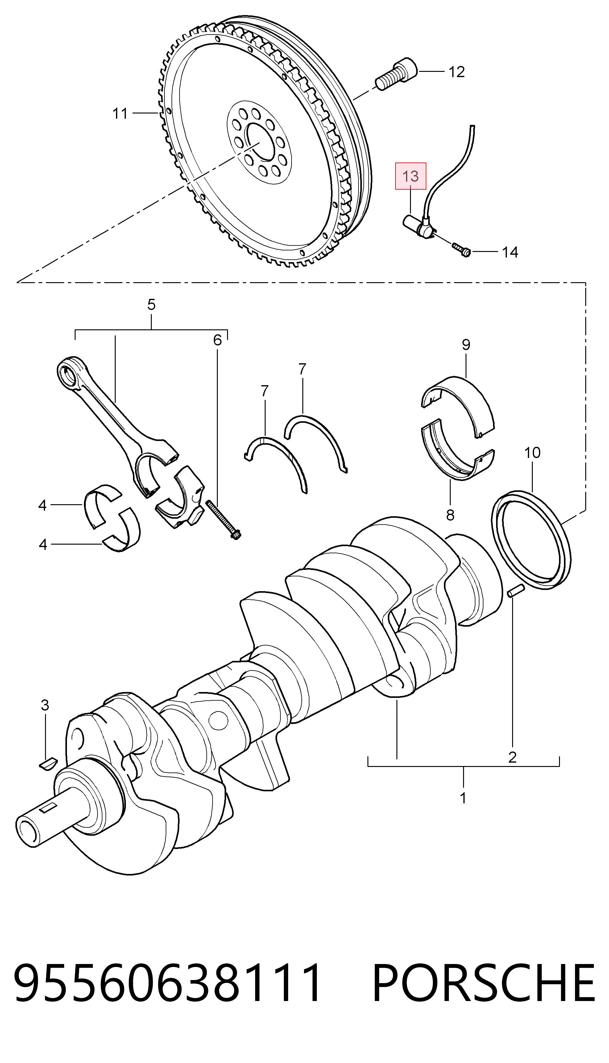 95560638111 Porsche ДПКВ