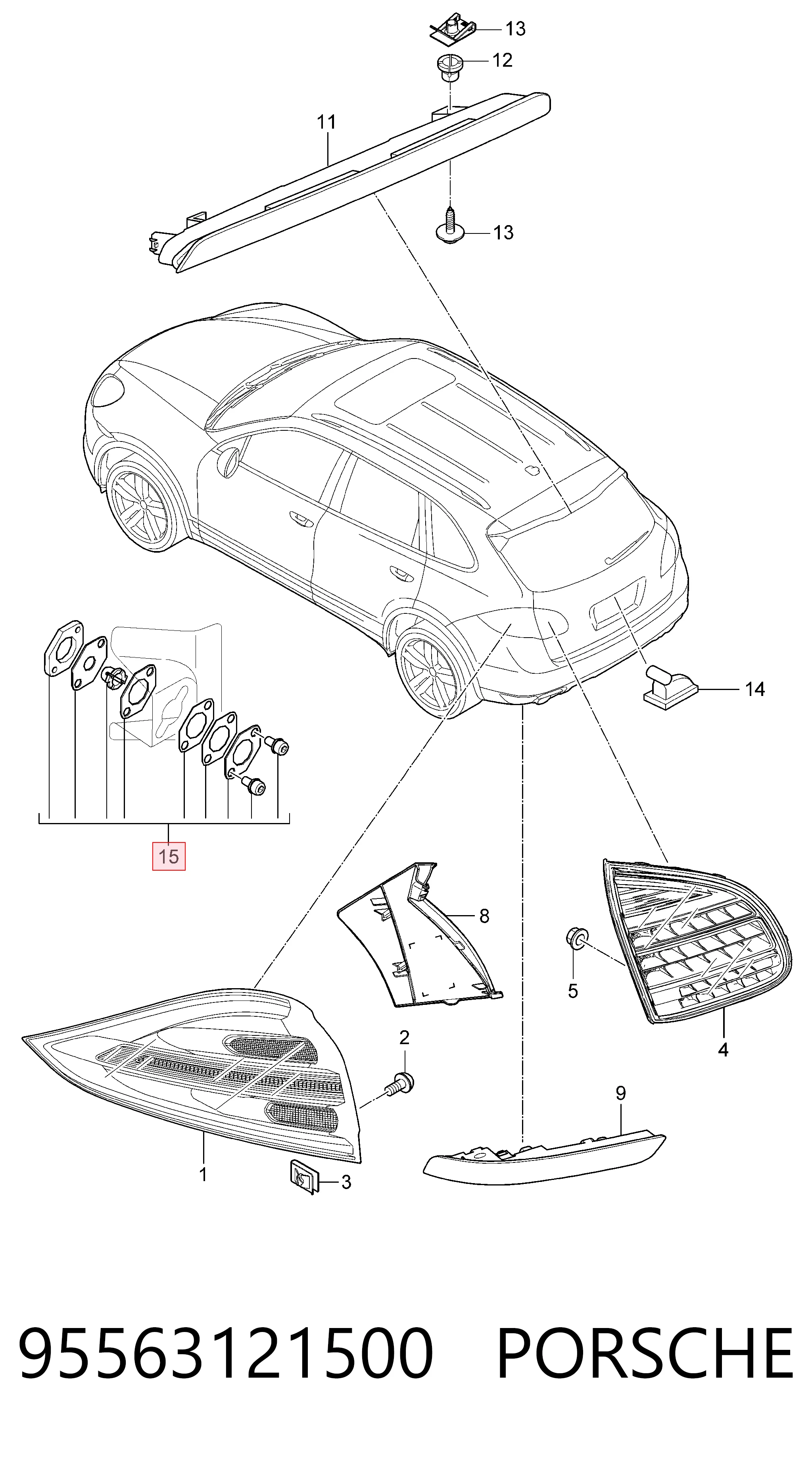 95563121500 Porsche