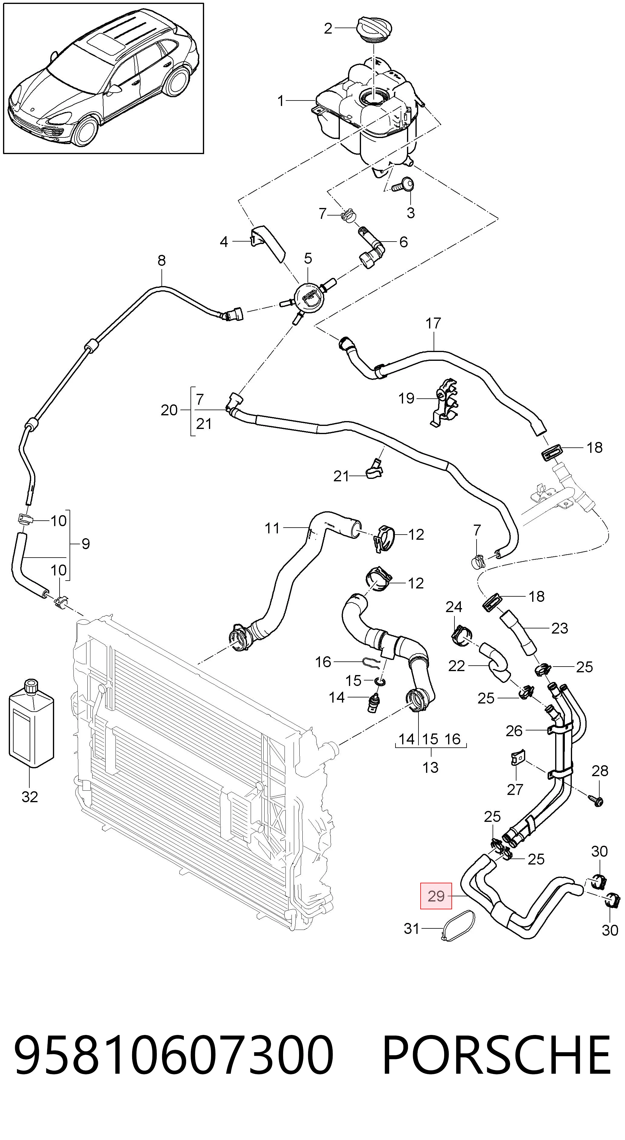 95810607300 Porsche 