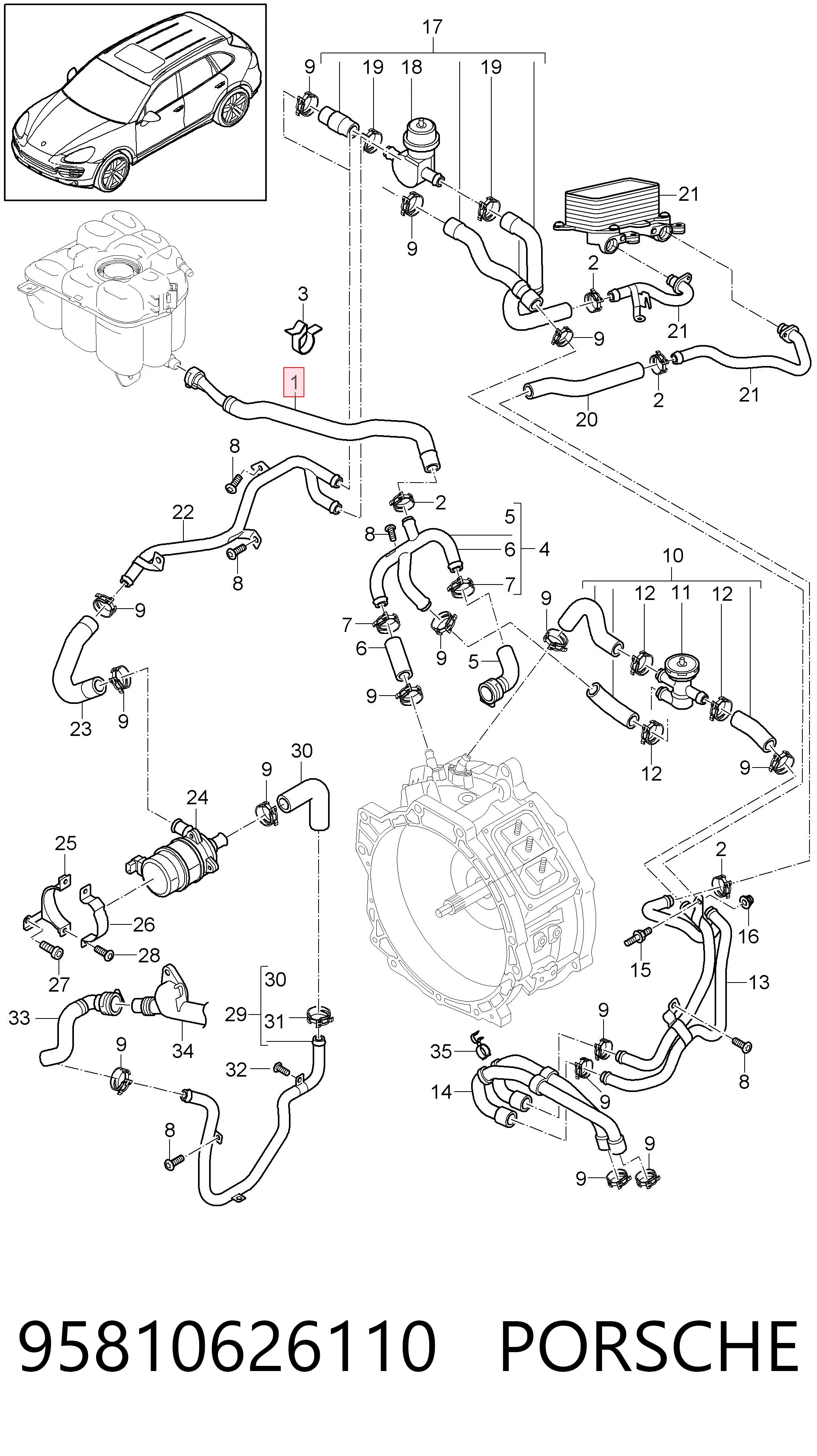 95810626110 Porsche 