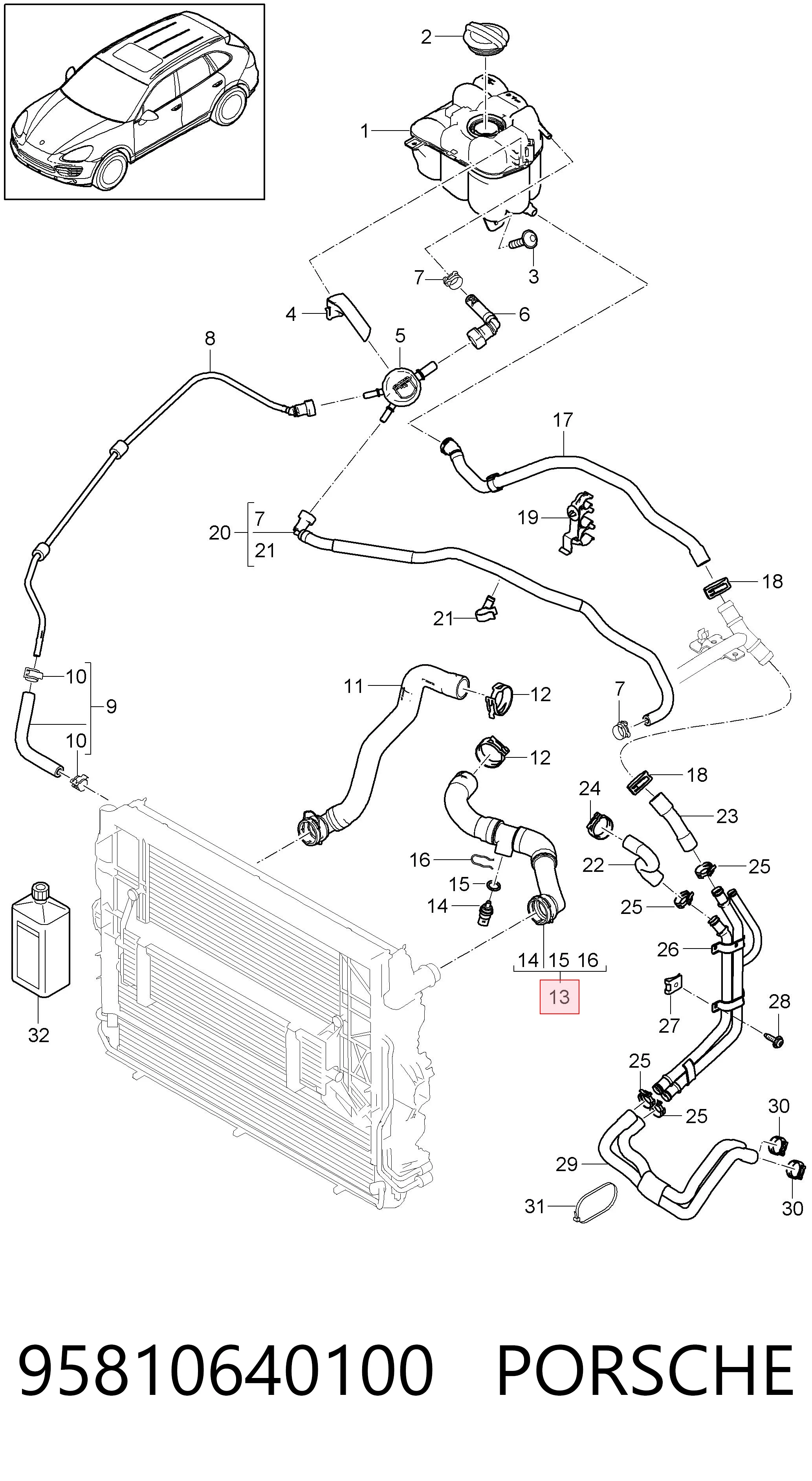 95810640100 Porsche 