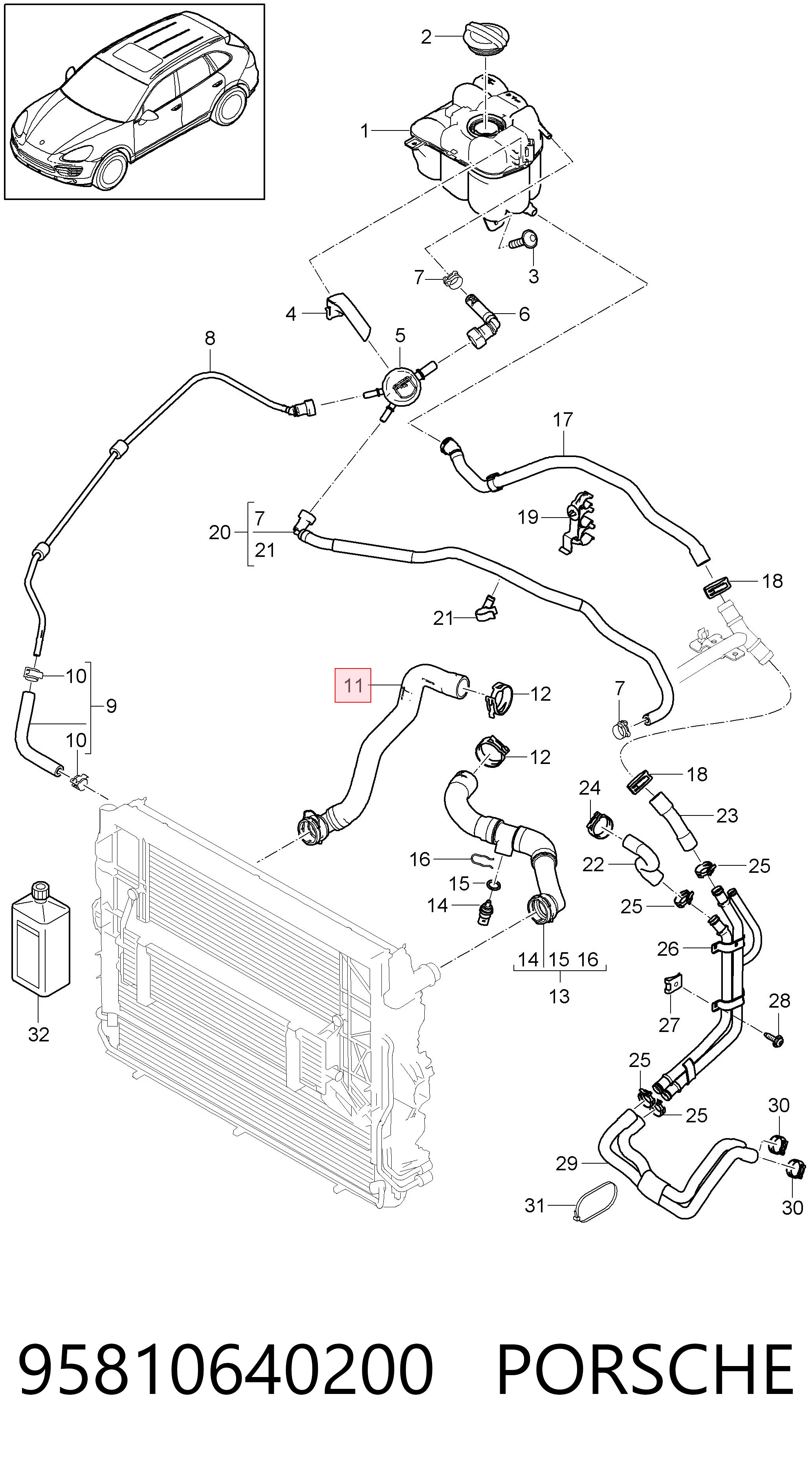 95810640200 Porsche 
