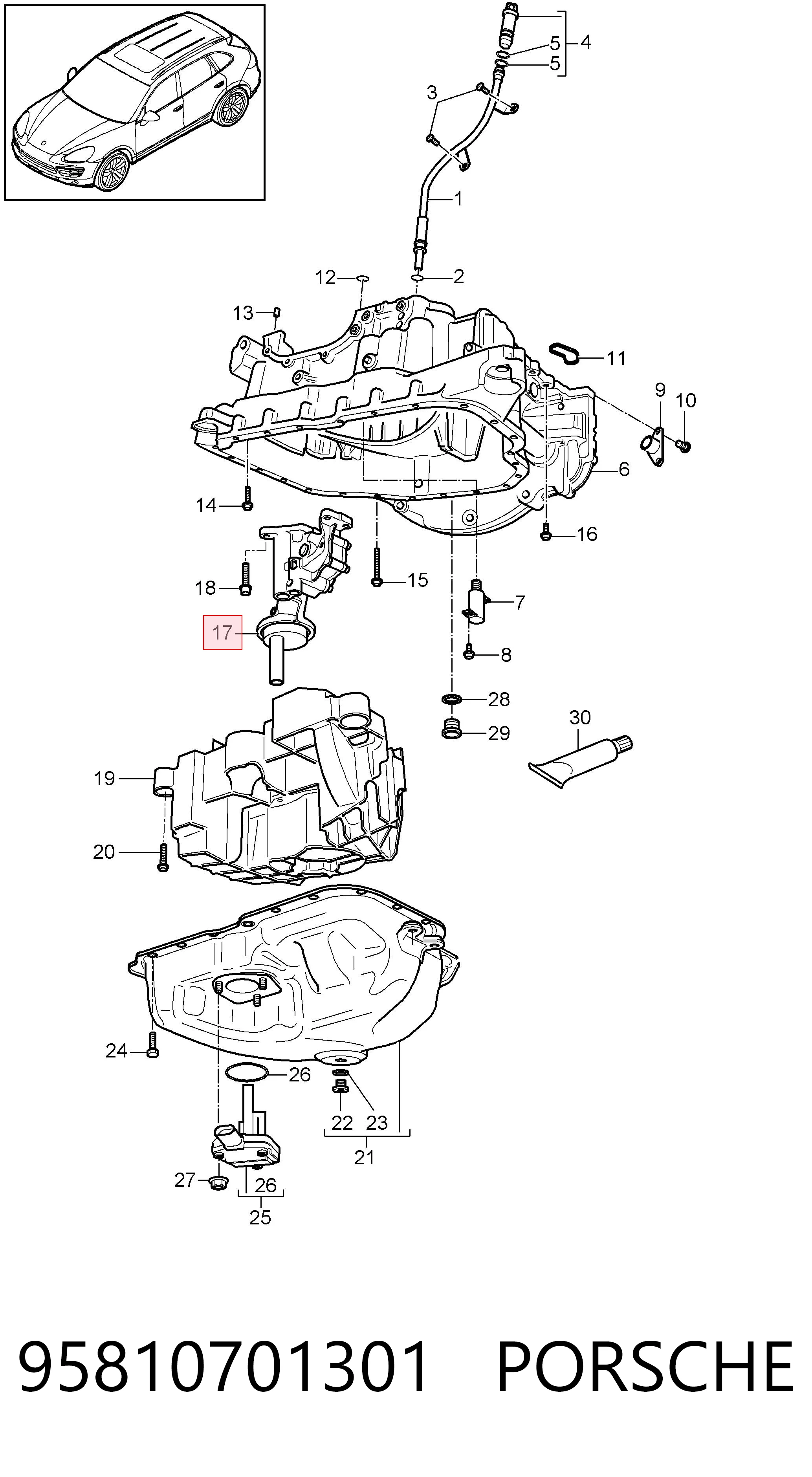95810701301 Porsche