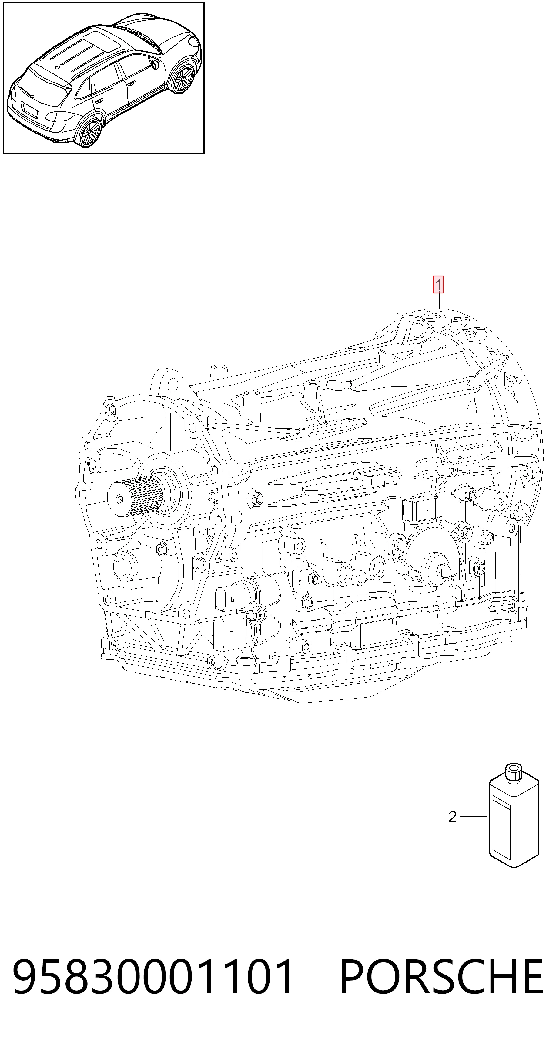 95830001101 VAG Автоматическая коробка передач