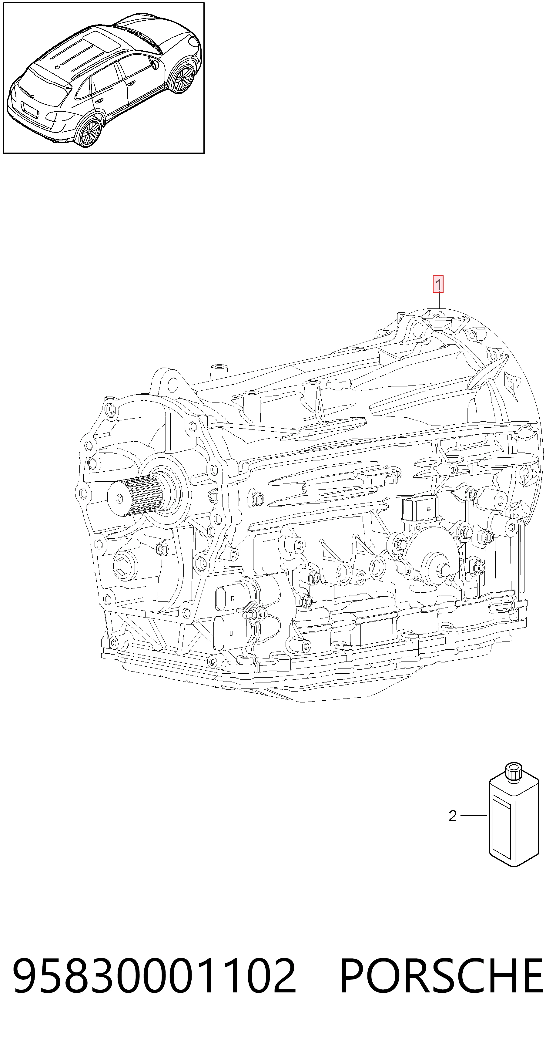 Коробка передач автомат VAG 95830001101 цена, от 814.83 USD