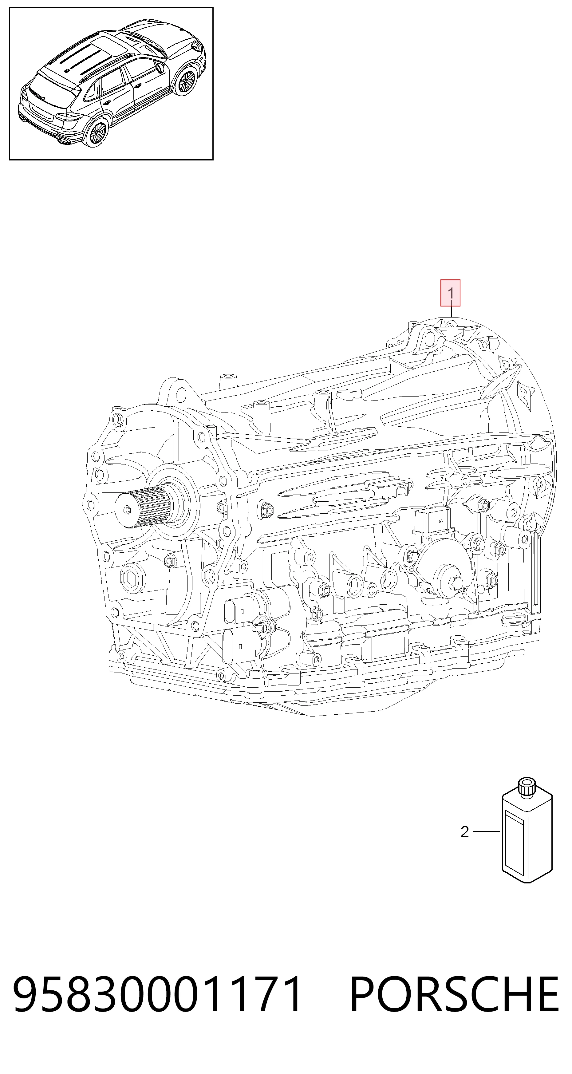 95830001170 VAG Автоматическая коробка передач