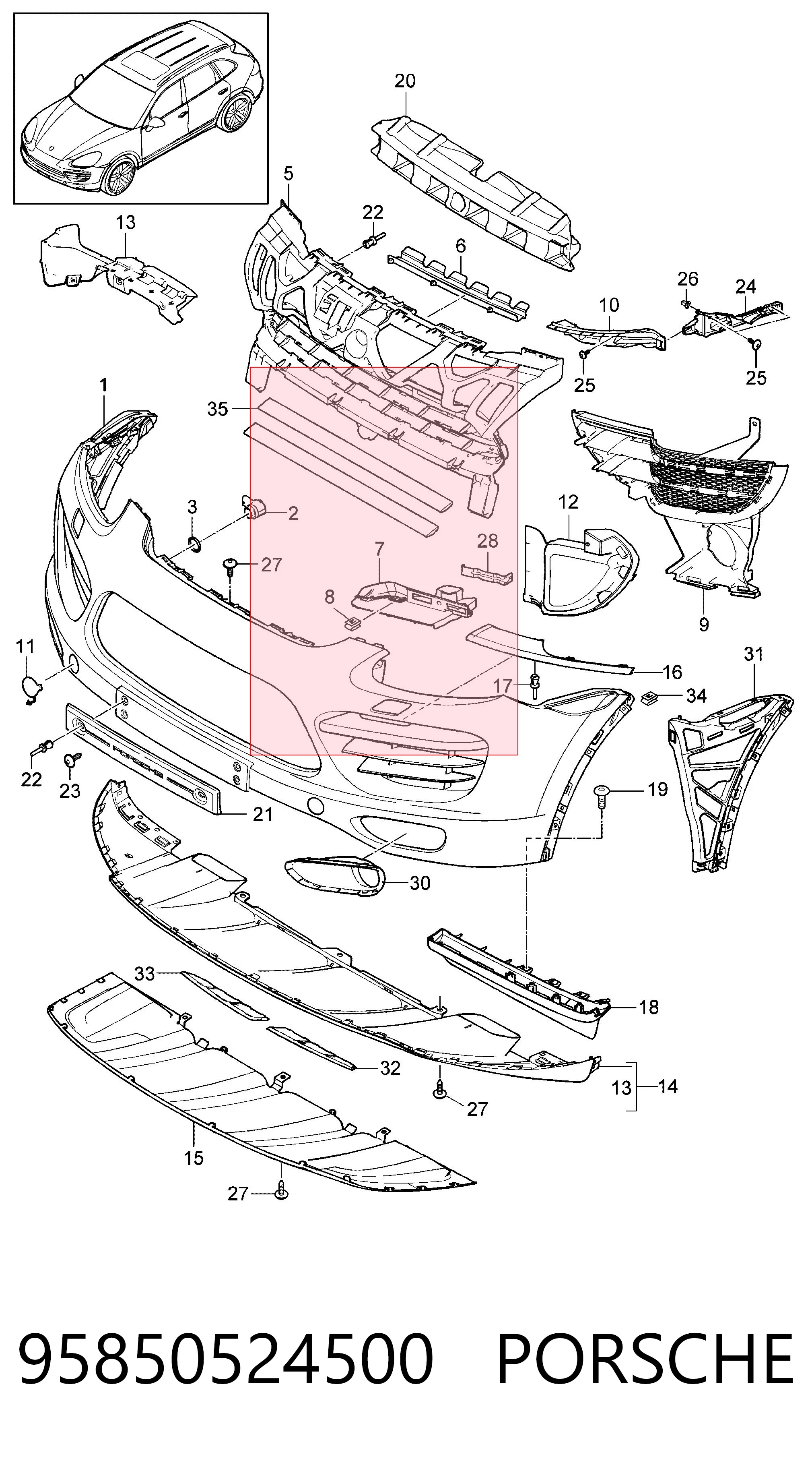 95850524500 Porsche 