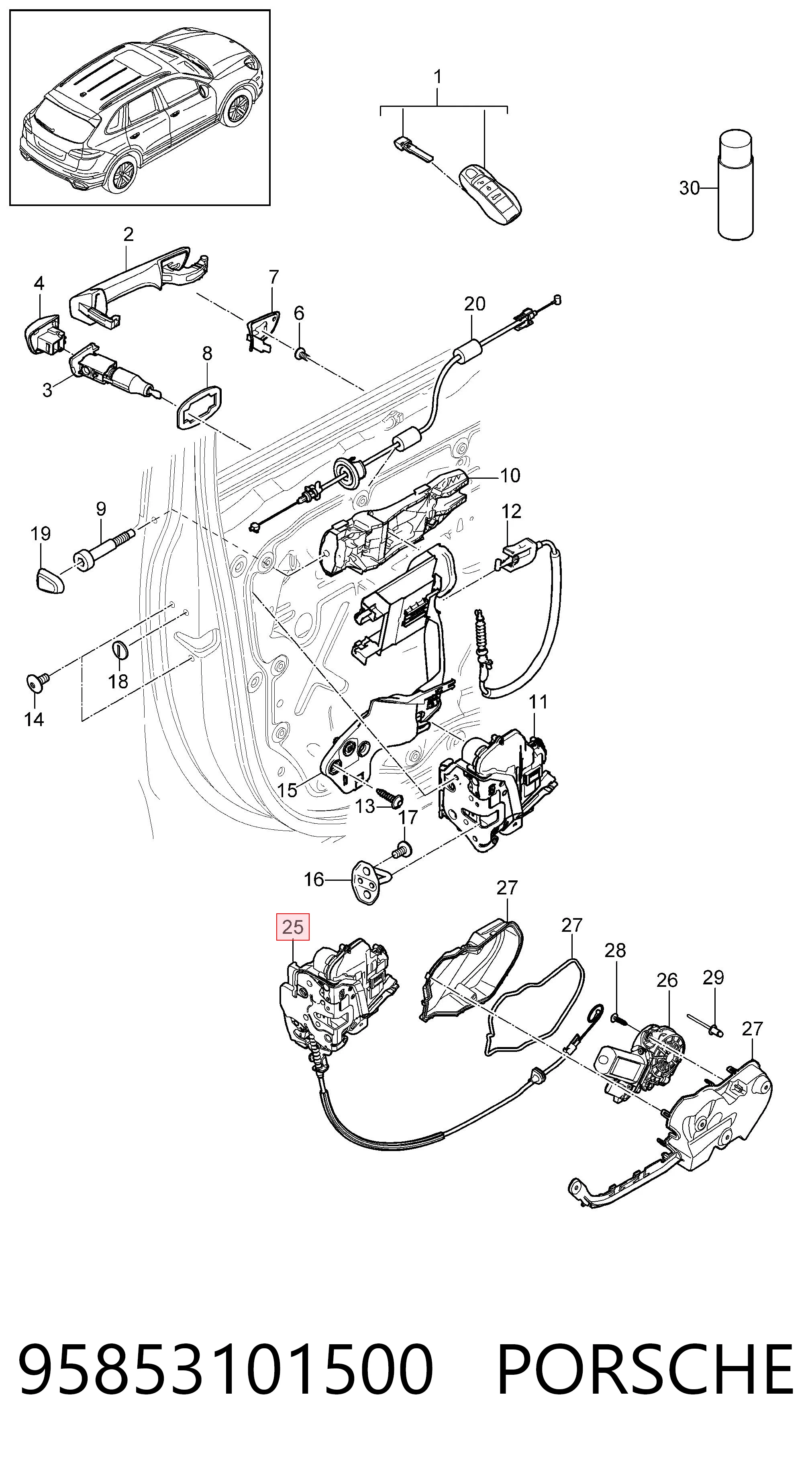 95853101500 Porsche