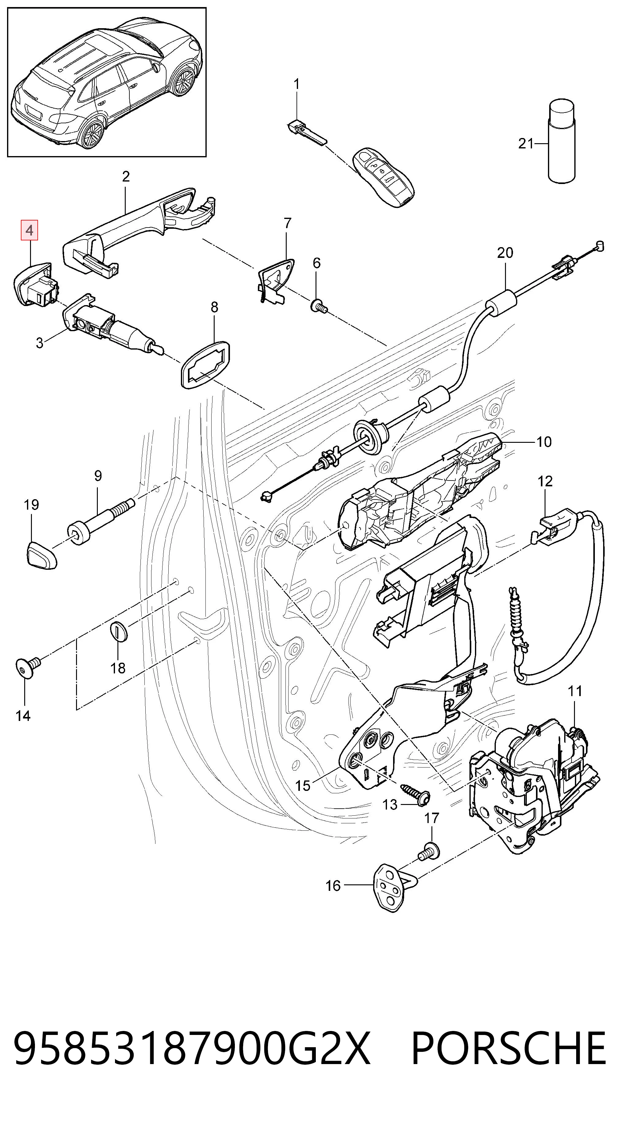 95853187900G2X Porsche 