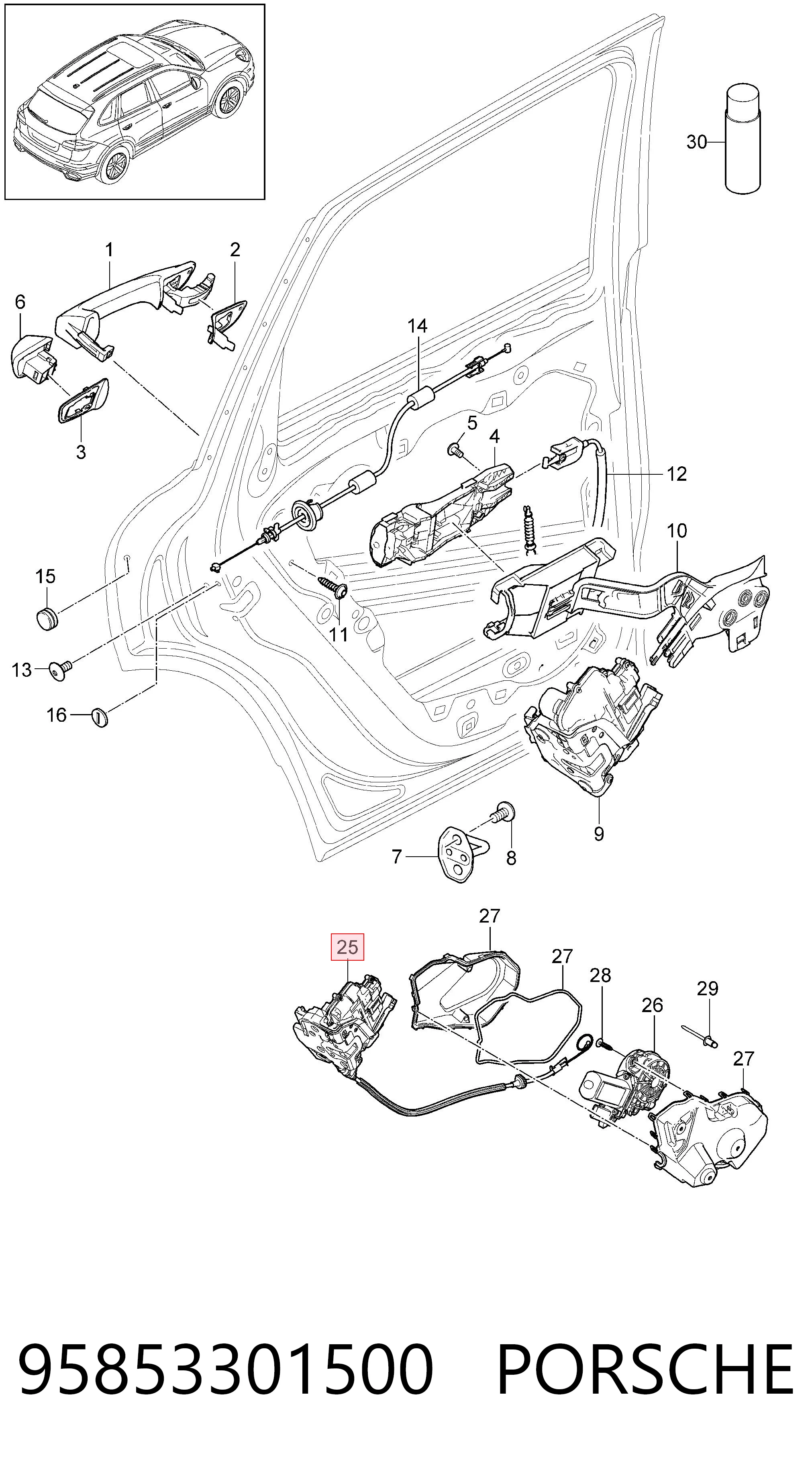 95853301500 Porsche