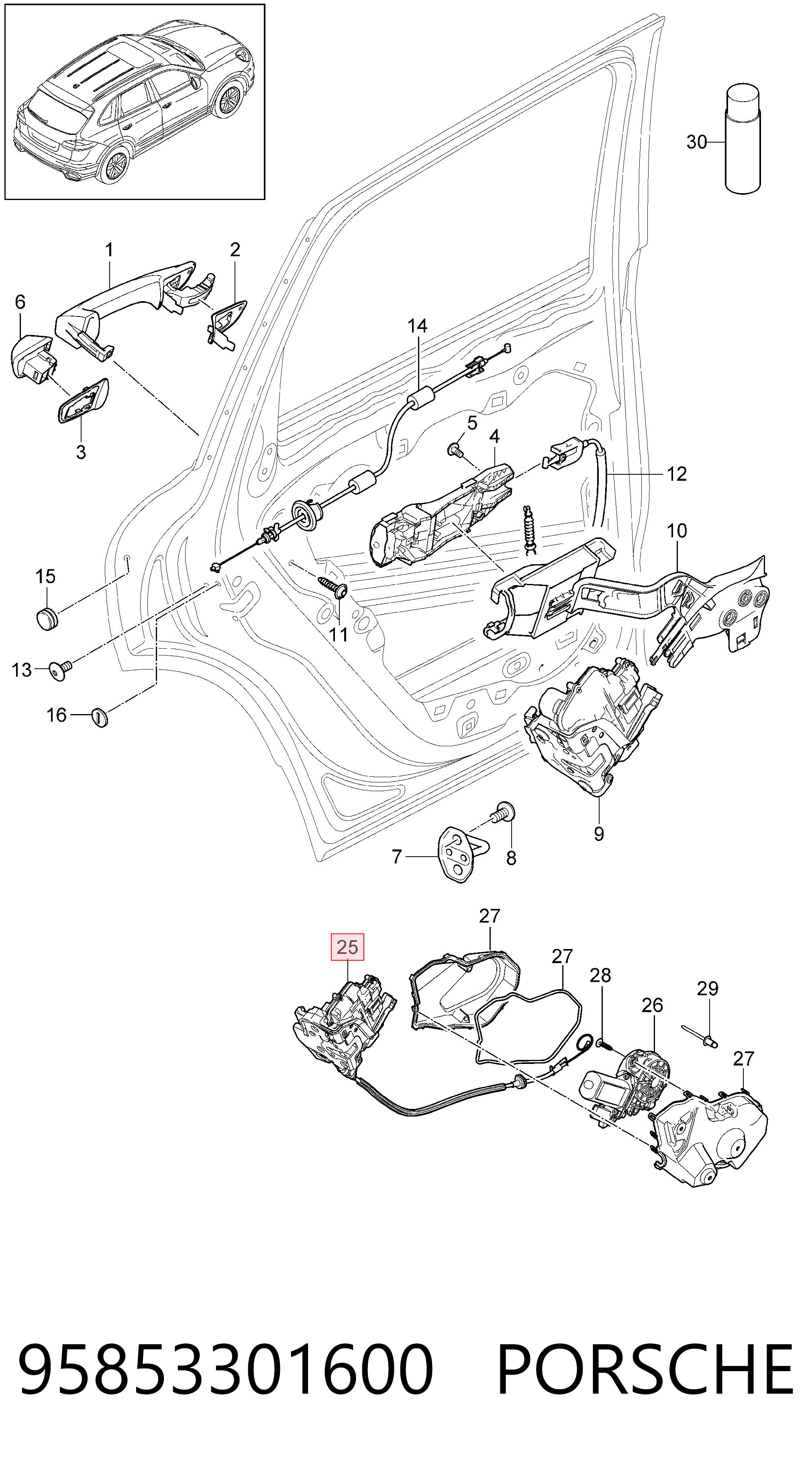 95853301600 Porsche
