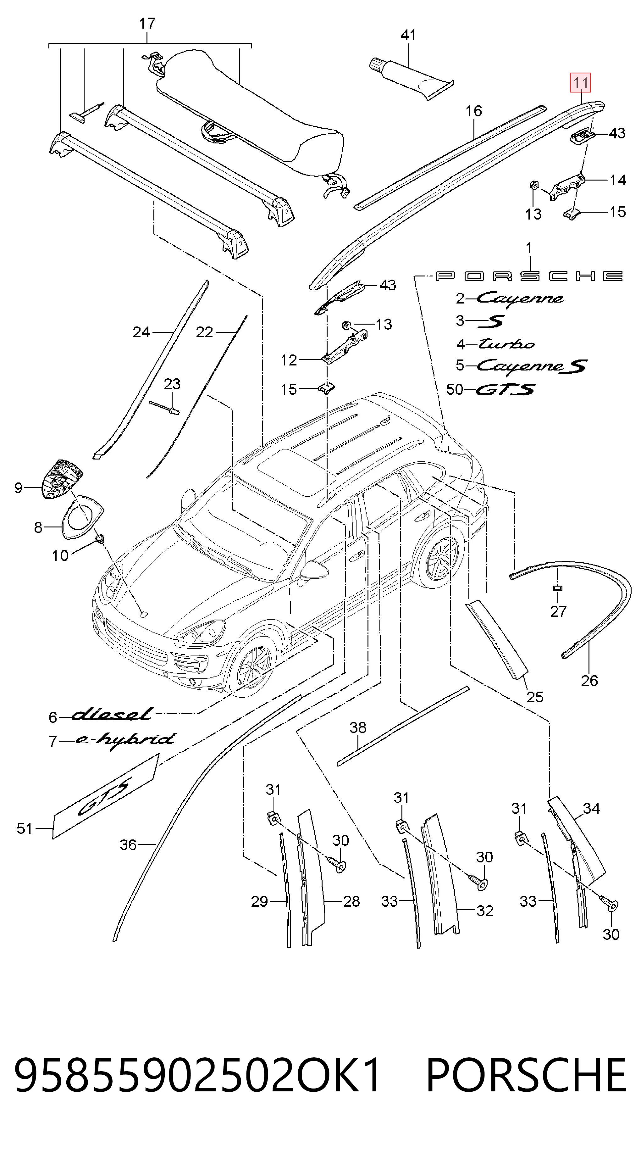 95855902502OK1 Porsche