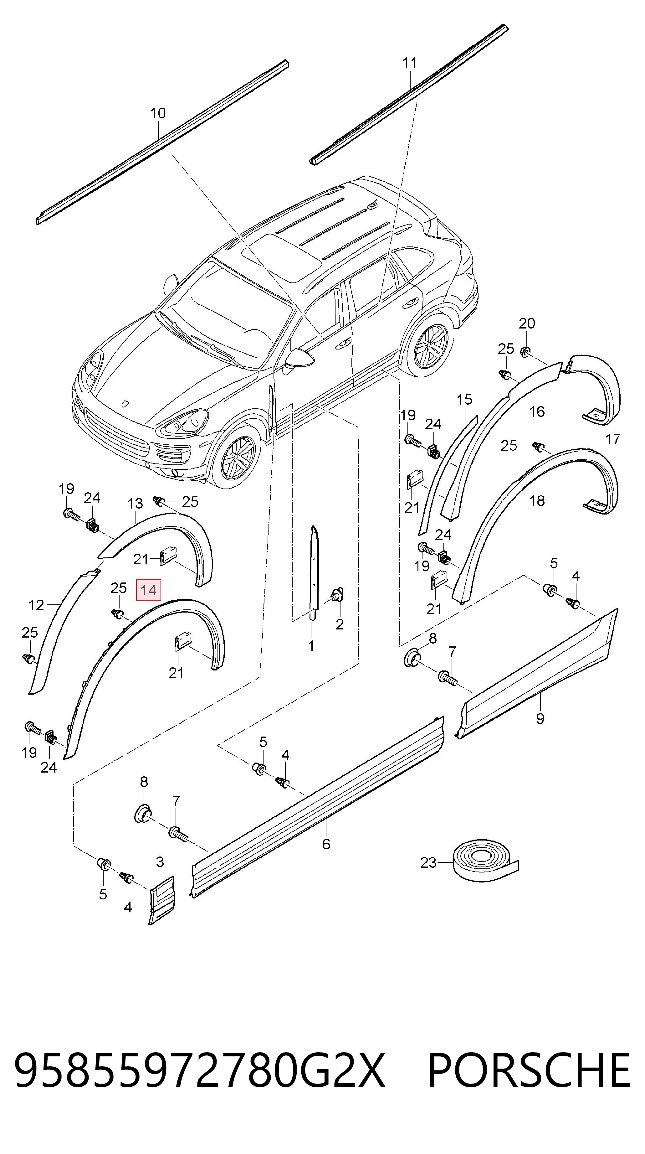 95855972780G2X Porsche