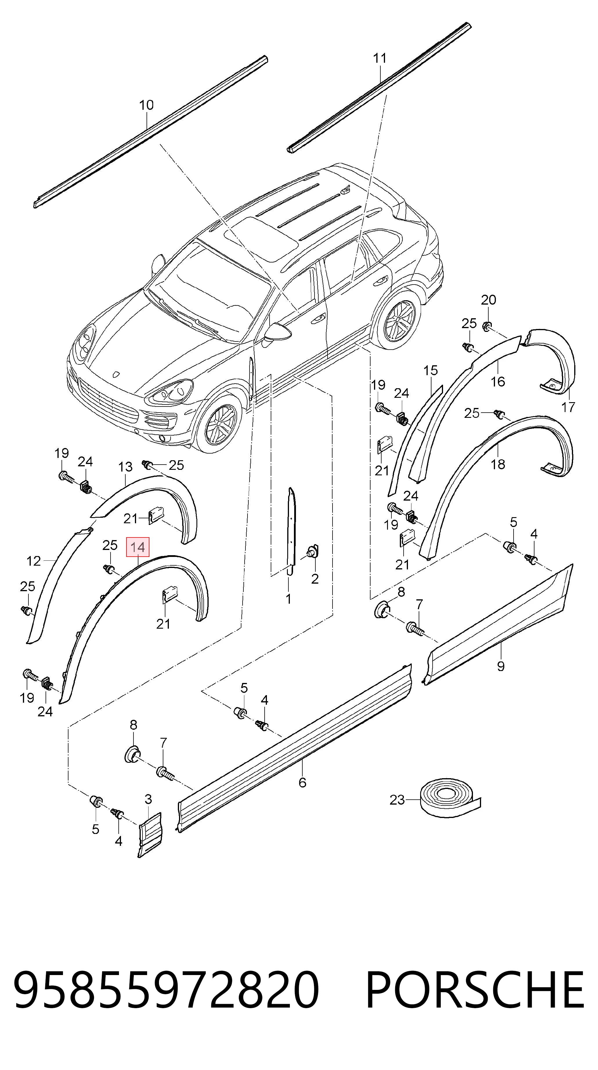 95855972820 Porsche 