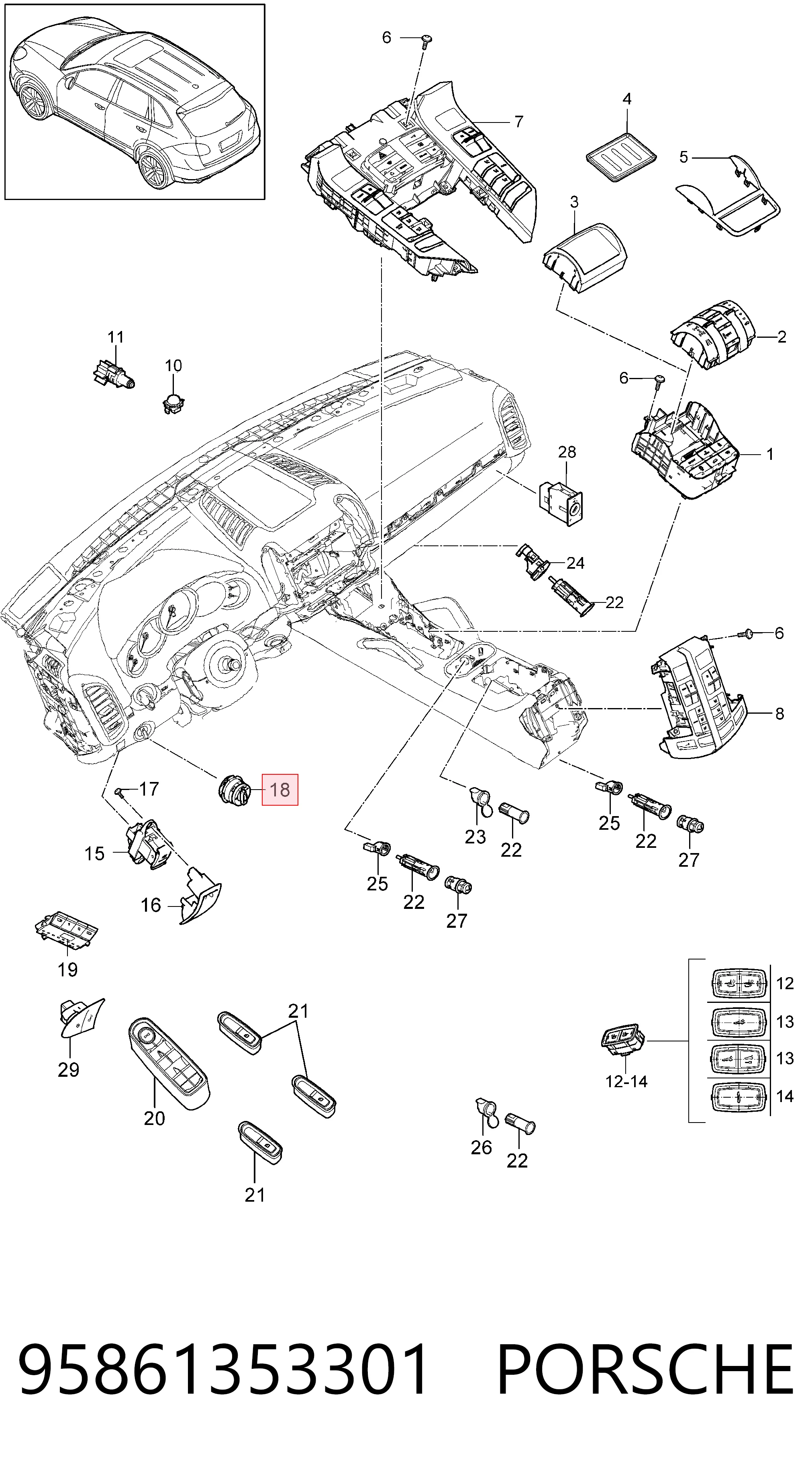 95861353301 Porsche 