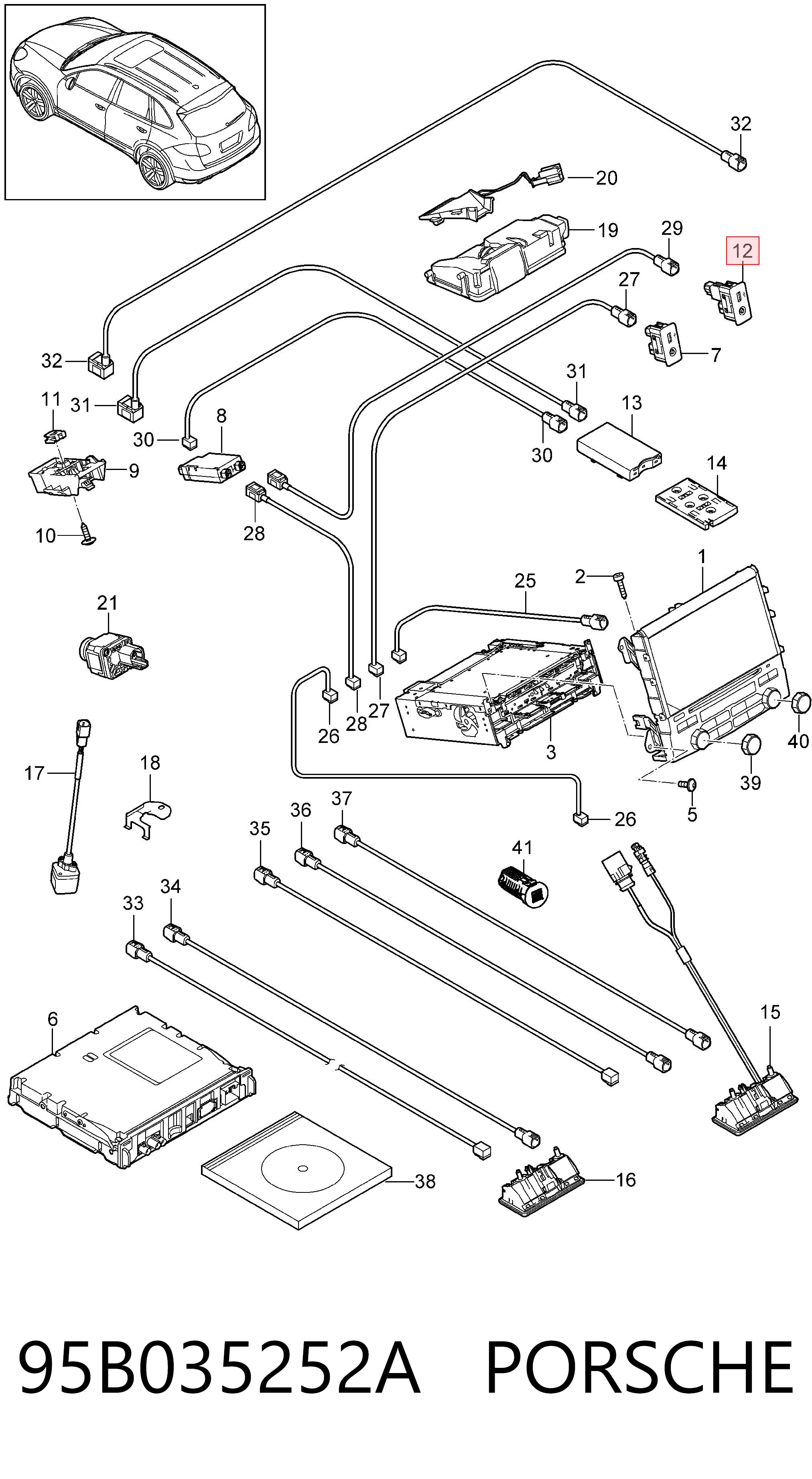 95B035252A Porsche 