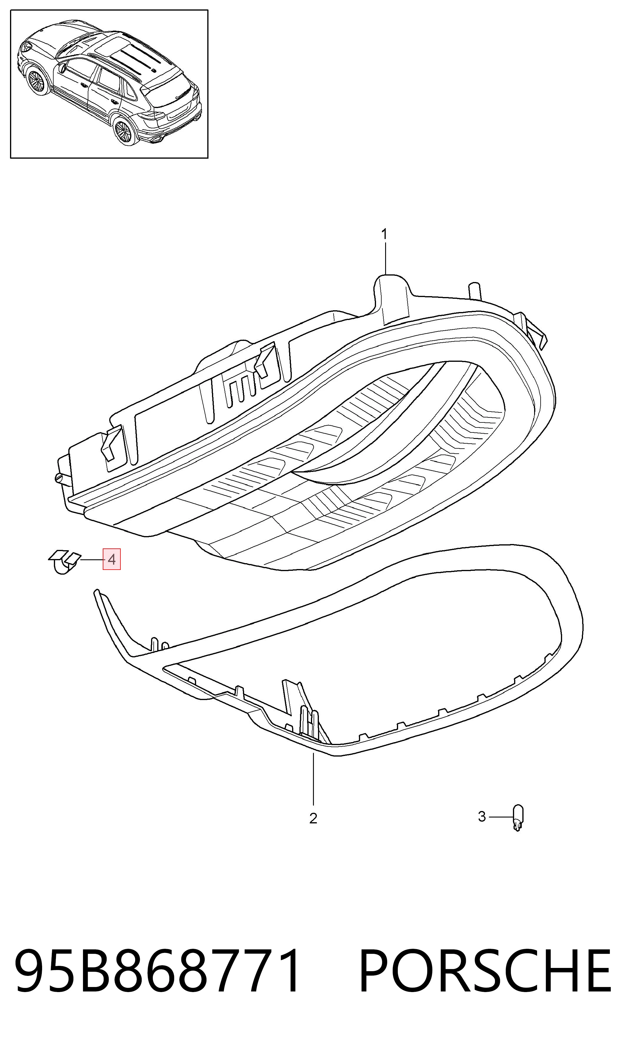 95B868771 Porsche 