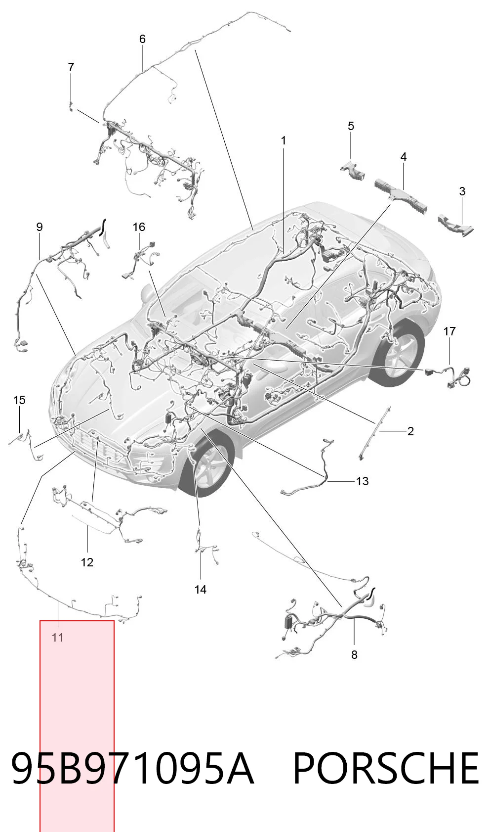 95B971095A Porsche 