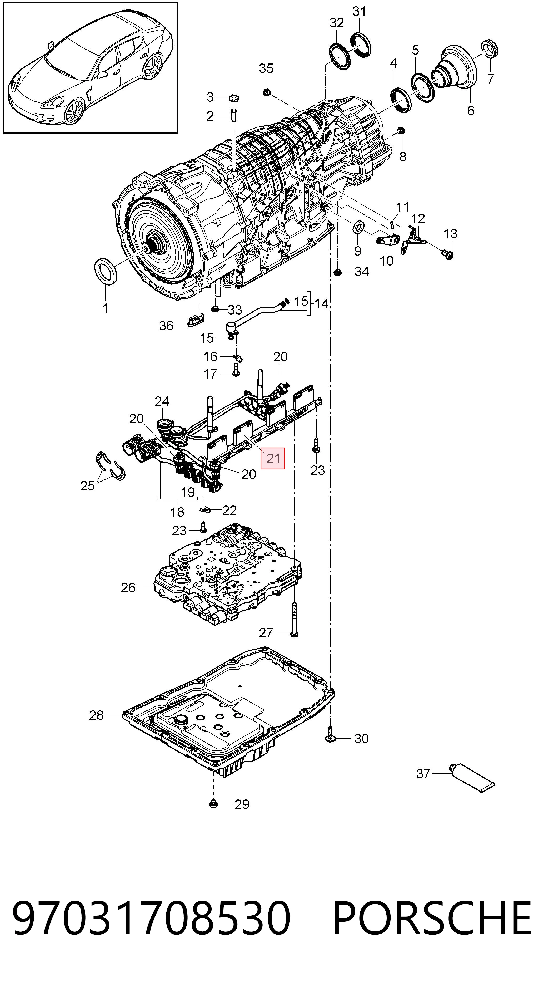 97031708530 Porsche Датчик скорости спидометра