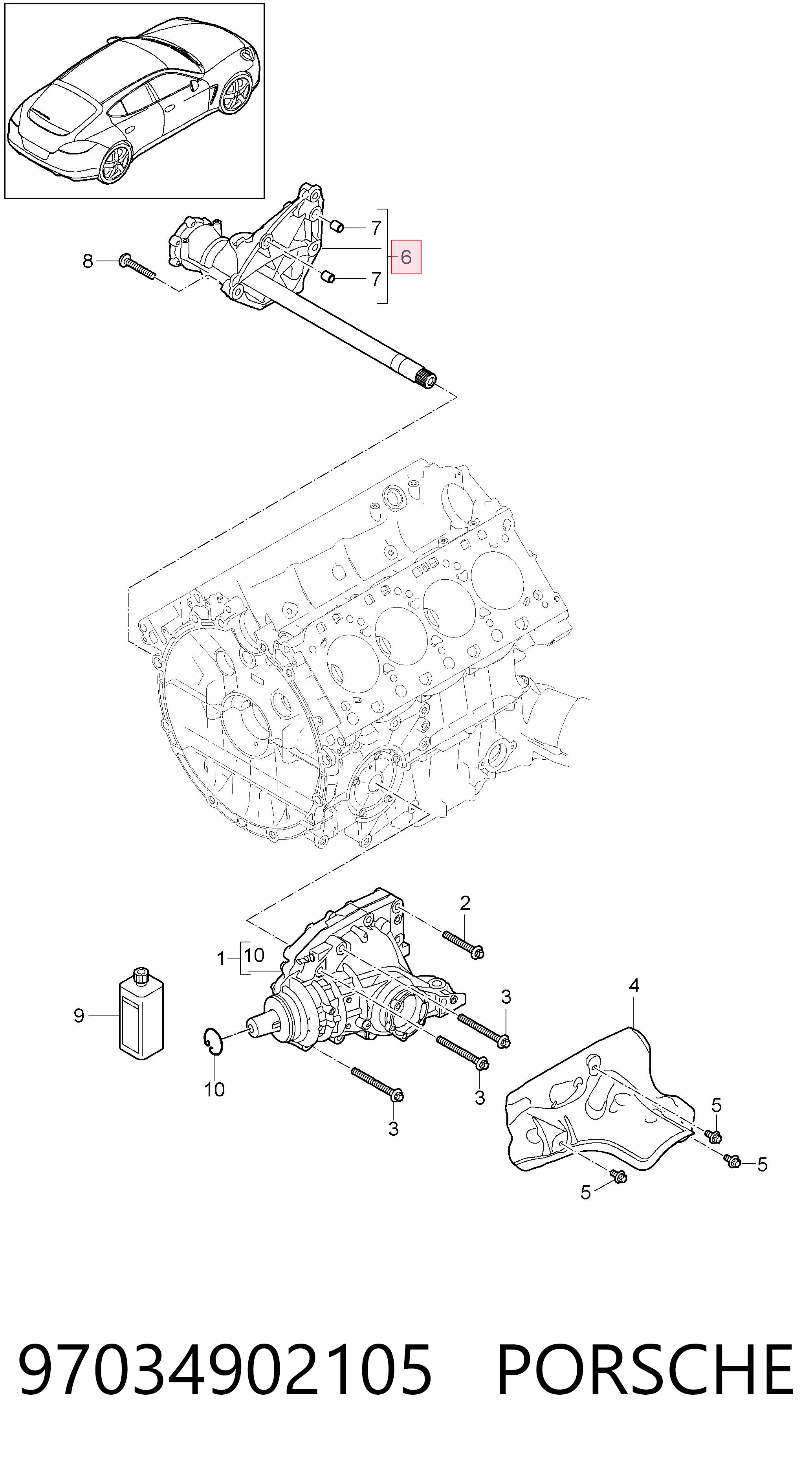 97034902105 Porsche 