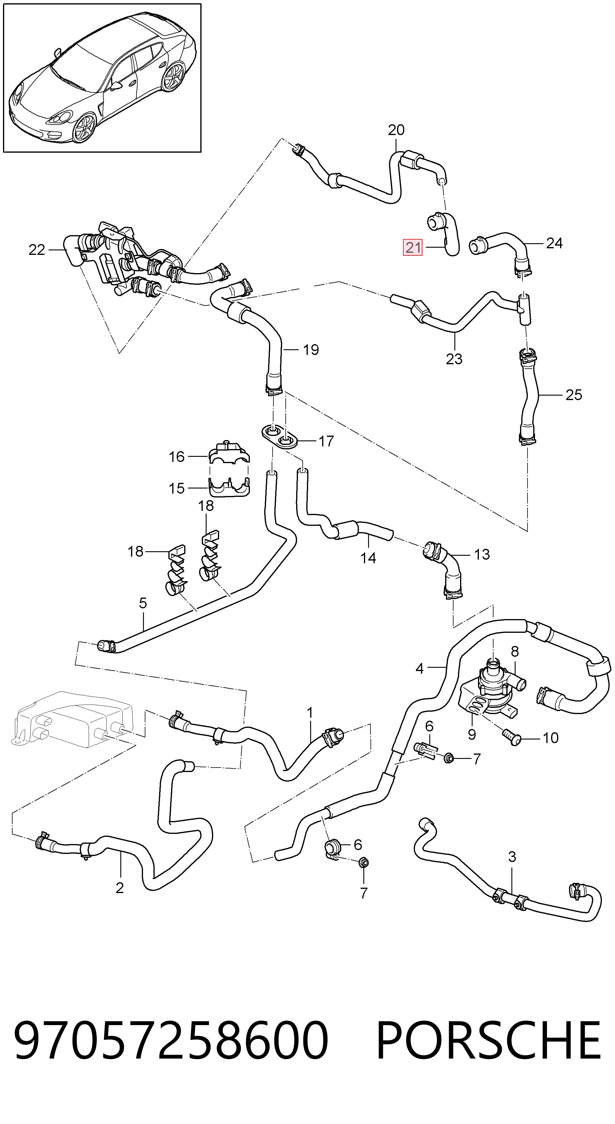 97057258600 Porsche 