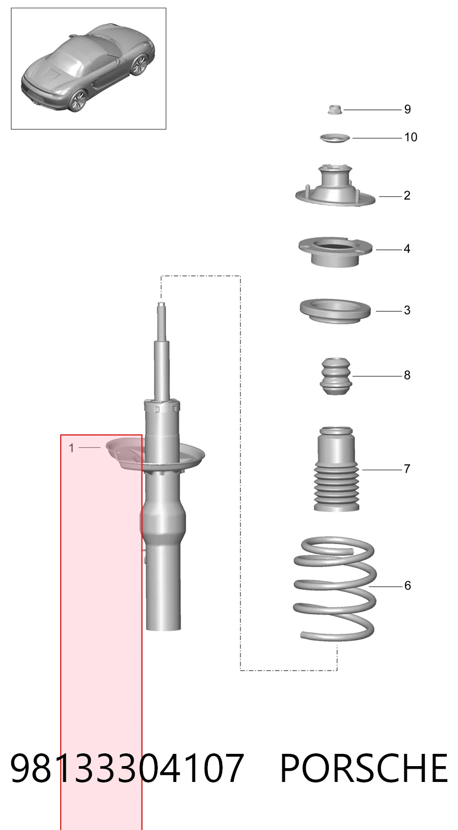 Стойка амортизатора задняя Bilstein 22276735 цена, от 320.95 USD