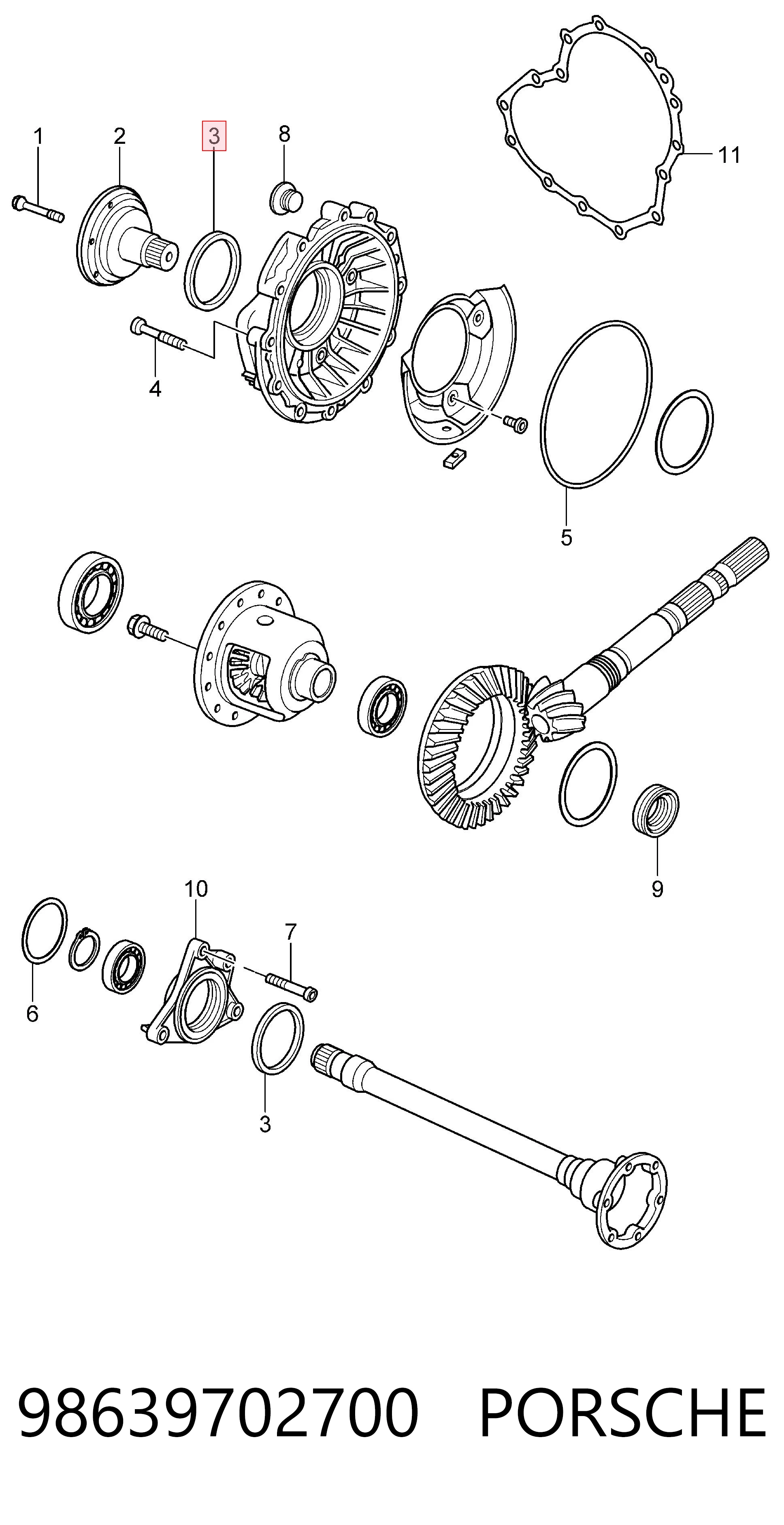 Правый сальник полуоси 734310342 ZF Parts