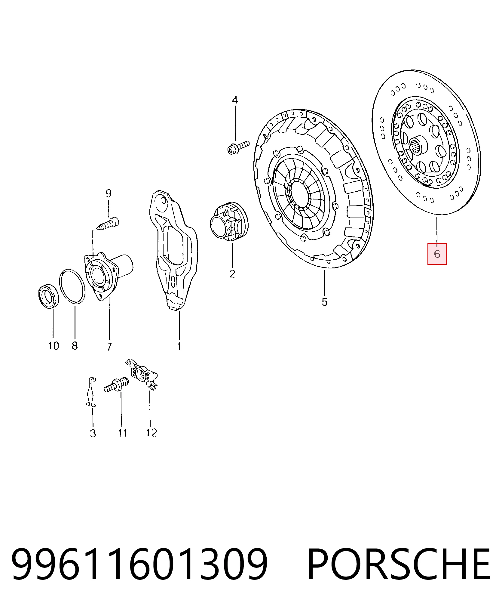  Диск сцепления Porsche 911 