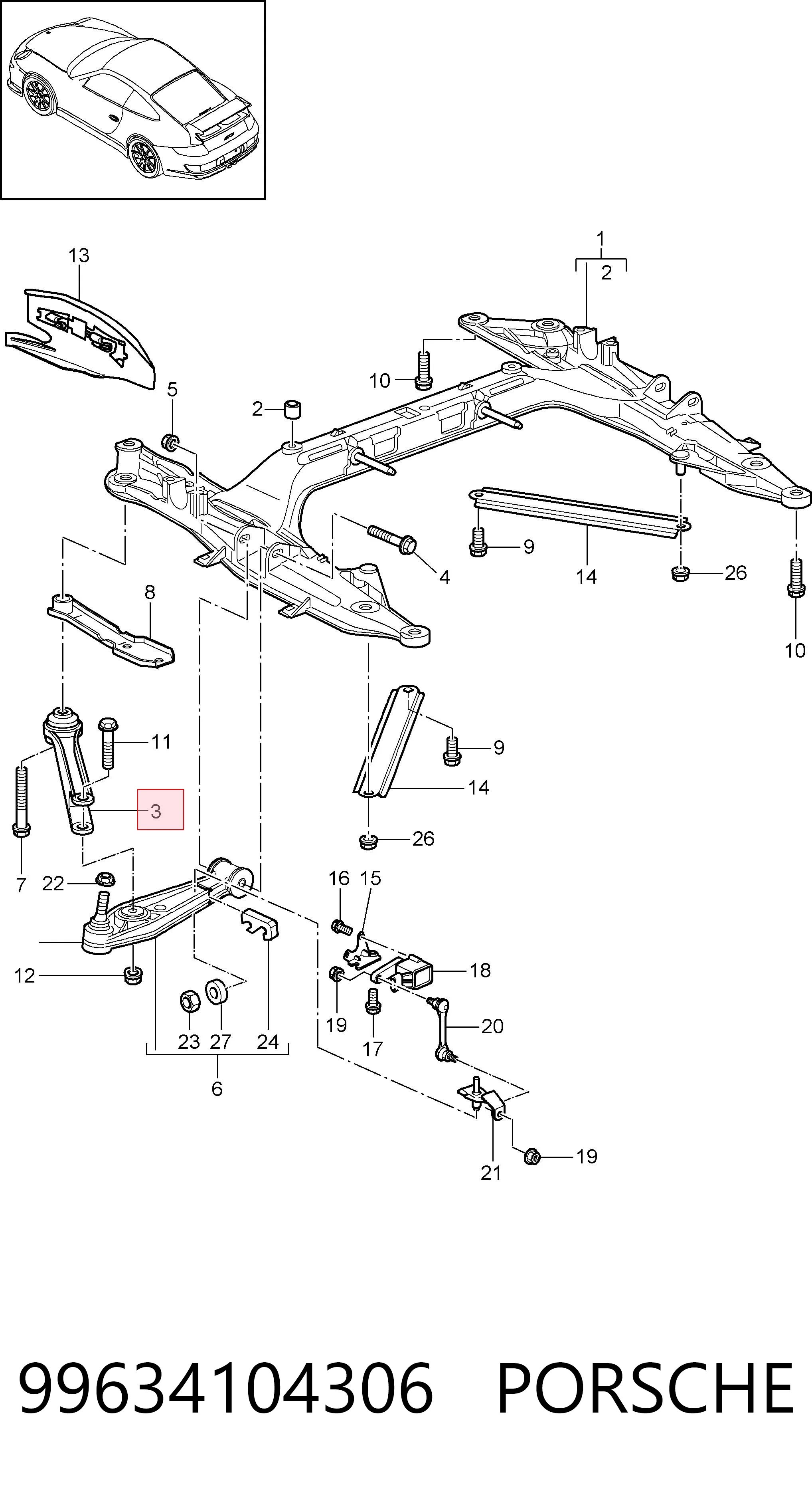 99634104306 Porsche 